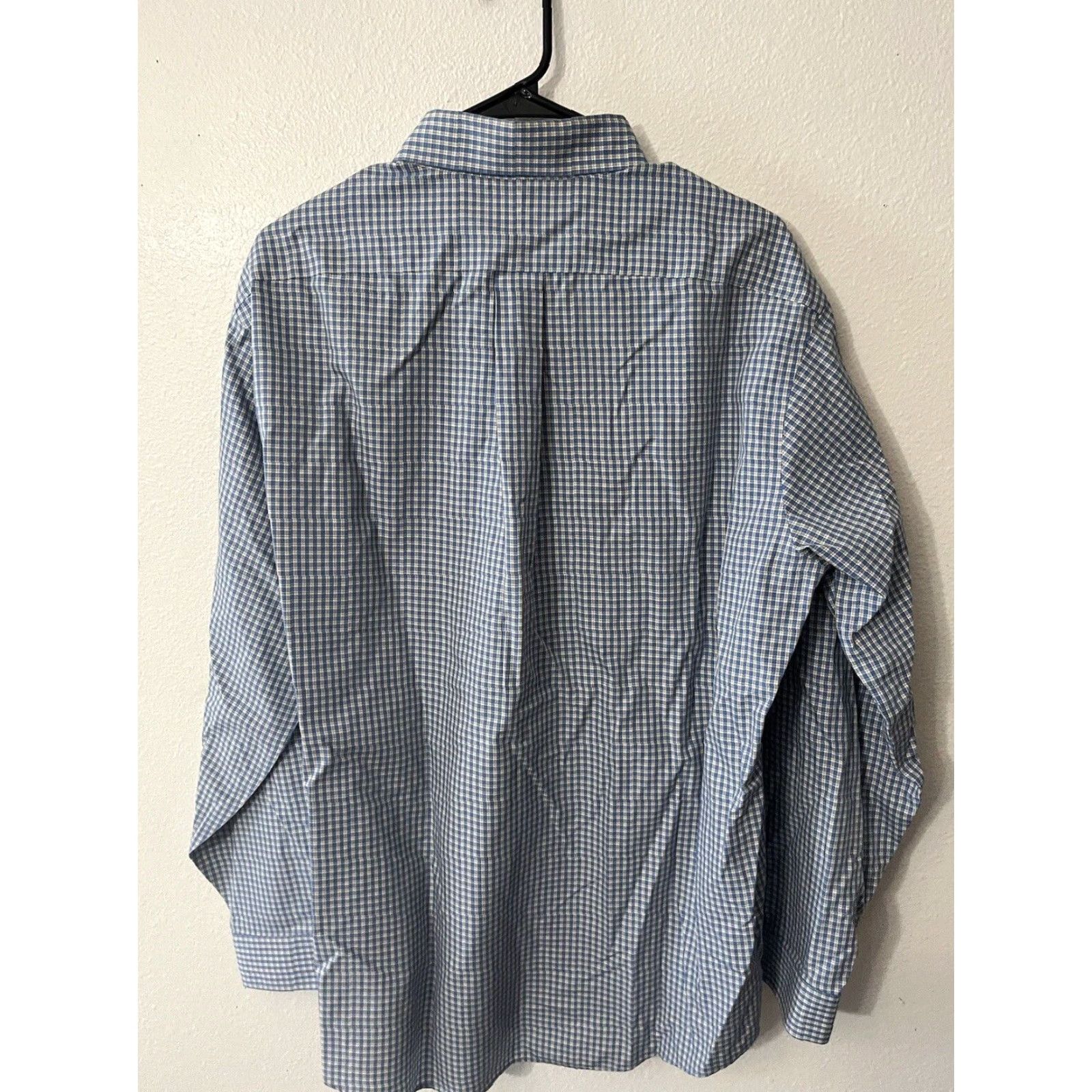 Vintage VINTAGE LL BEAN Plaid Button-Up Shirt Men L Blue Regular Cotton Casual 90s? Outdoor Mens Size US L / EU 52-54 / 3 - 2 Thumbnail
