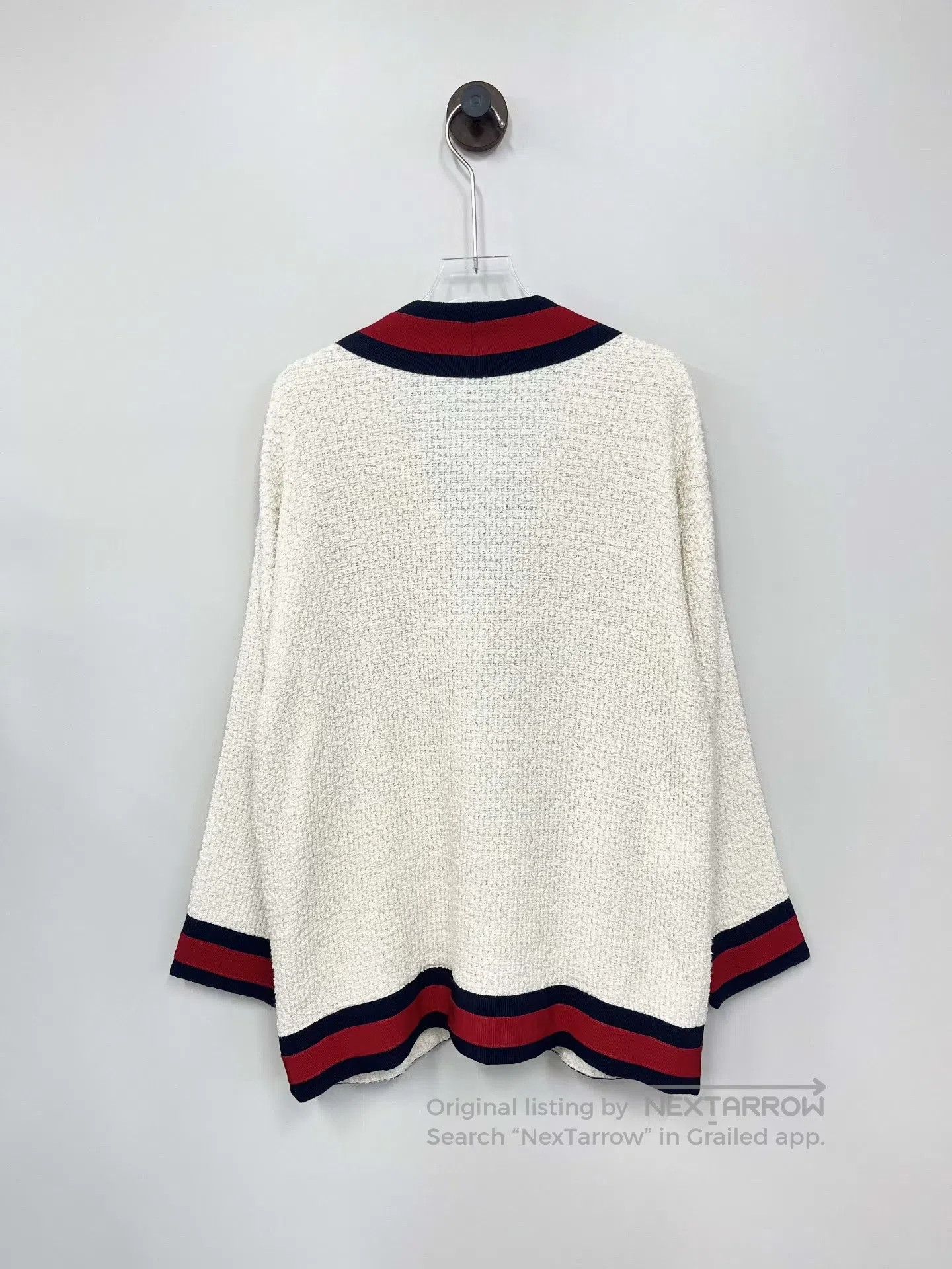 Gucci Guicci White Heavy Beaded Velvet Chanel-style Cardigan Jac Size XS / US 0-2 / IT 36-38 - 2 Thumbnail
