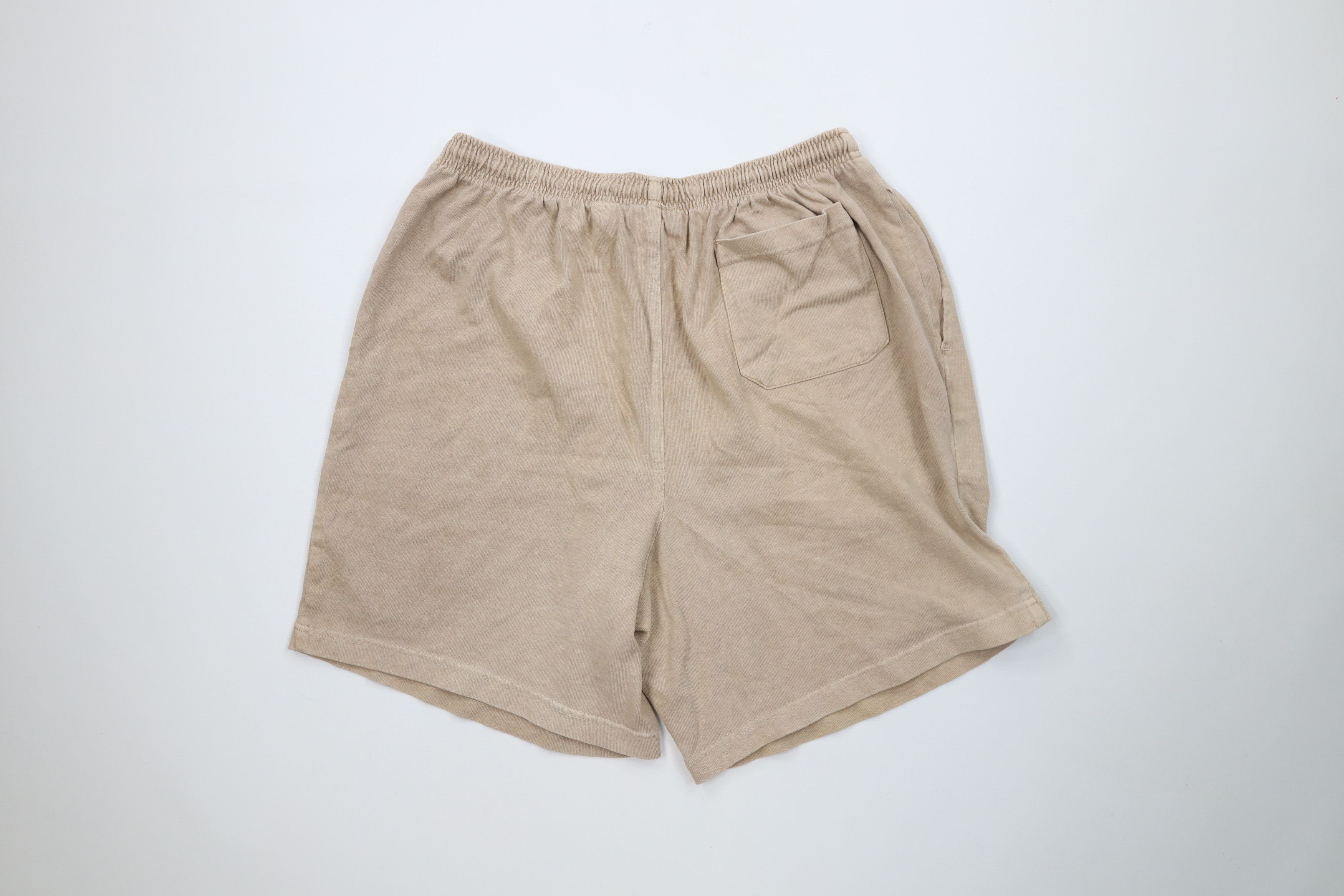 Vintage Vintage 90s Streetwear Cotton Pigment Stonewash Shorts Beige Size US 34 / EU 50 - 11 Thumbnail