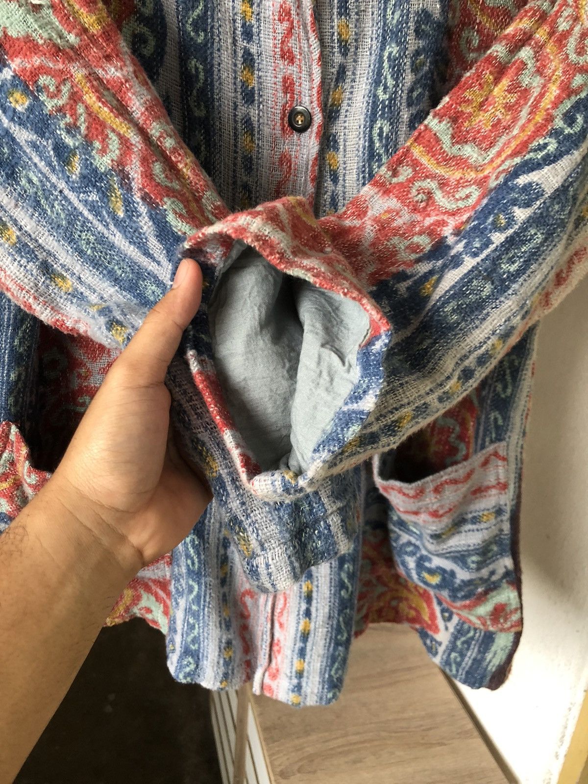 Native ❗️Sunder Native Cotton Knit Gaudy Oversize Jacket Like Coogi Size US M / EU 48-50 / 2 - 9 Thumbnail