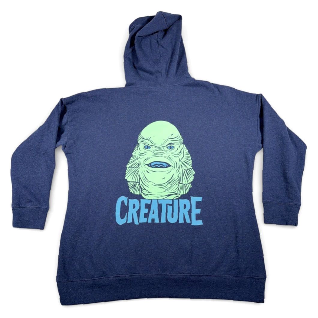Vintage VINTAGE Creature Black Lagoon Sweater Womens XL Blue Hoodie Universal Monsters Size XL / US 12-14 / IT 48-50 - 2 Thumbnail