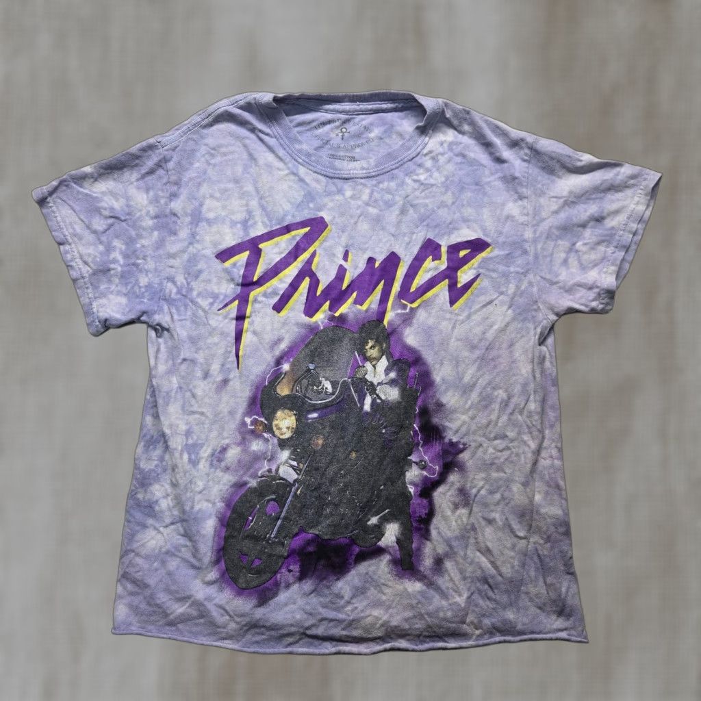 Prince VINTAGE Prince Shirt Women S Cropped Purple 90s Motorcycle Music Rock Adult Small Size Shirt Mens Womens Girls Not applicable Size S / US 4 / IT 40 - 1 Thumbnail