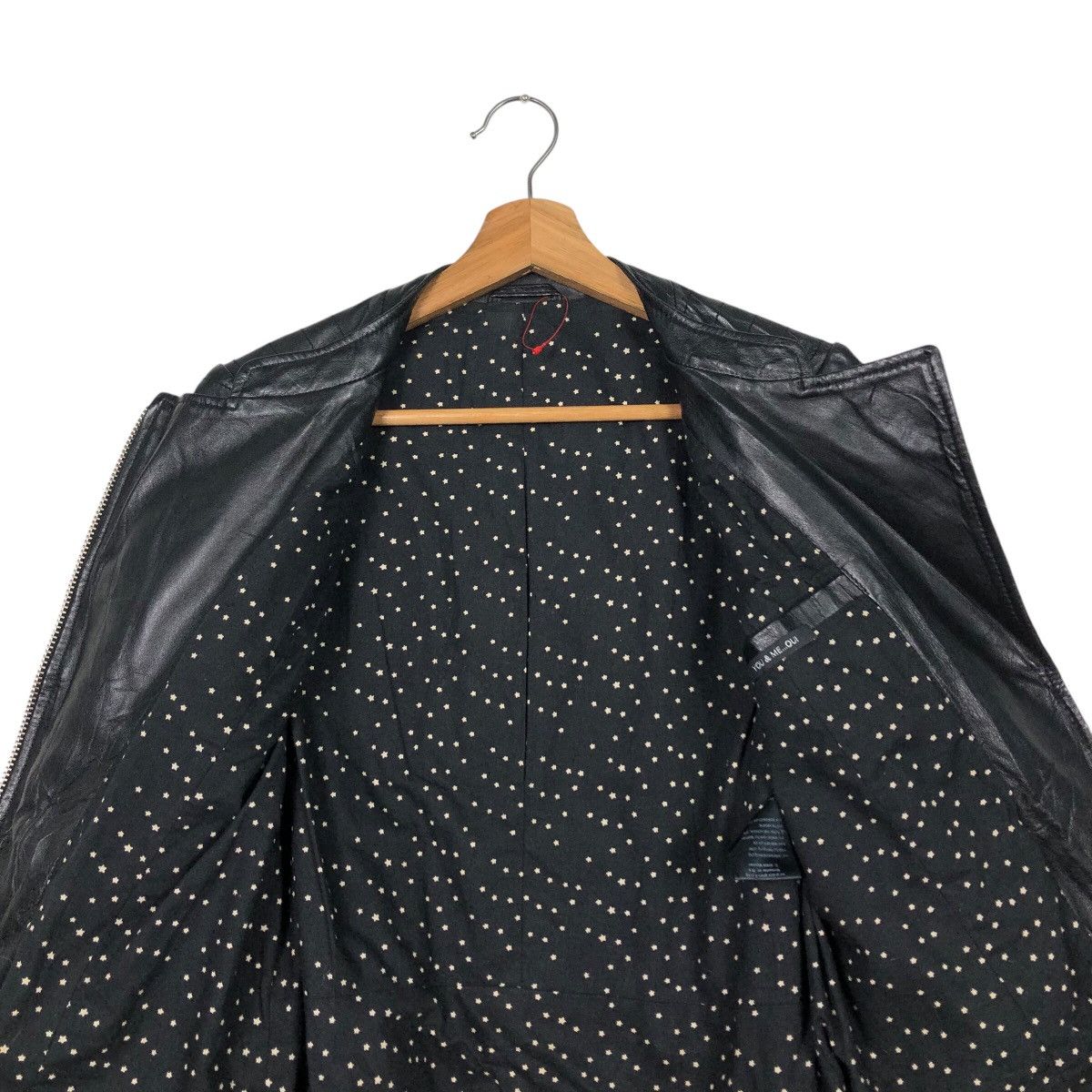 Japanese Brand 📌You & Me Oui Biker Genuine Leather Jacket Cafe Racer Size US M / EU 48-50 / 2 - 15 Thumbnail