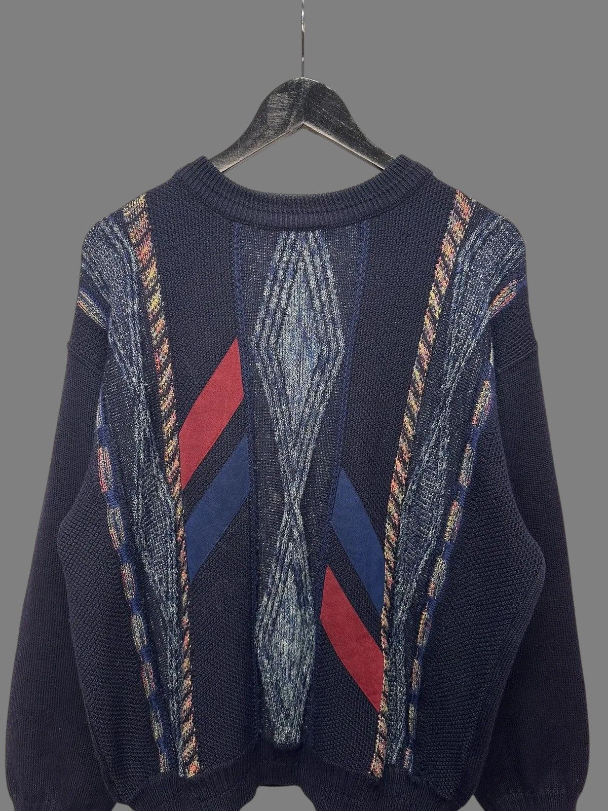 Carlo Colucci Y2K Vintage Gothic Sweater Distressed Diesel Kapital Style Size US L / EU 52-54 / 3 - 4 Thumbnail