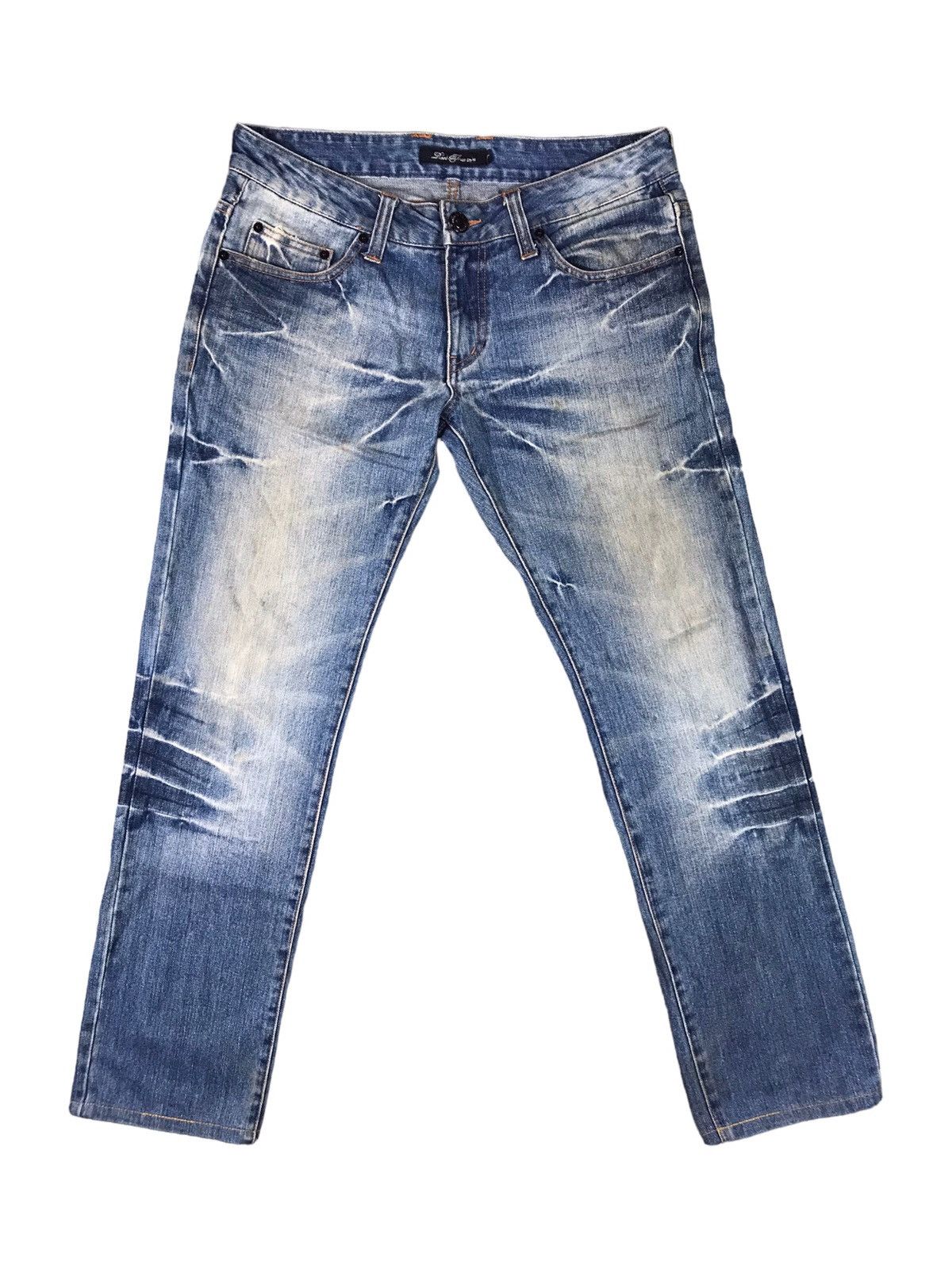 Japanese Brand AUTHENTIC ROOT THREE STYLE BIKERS JEANS Size US 35 - 2 Thumbnail