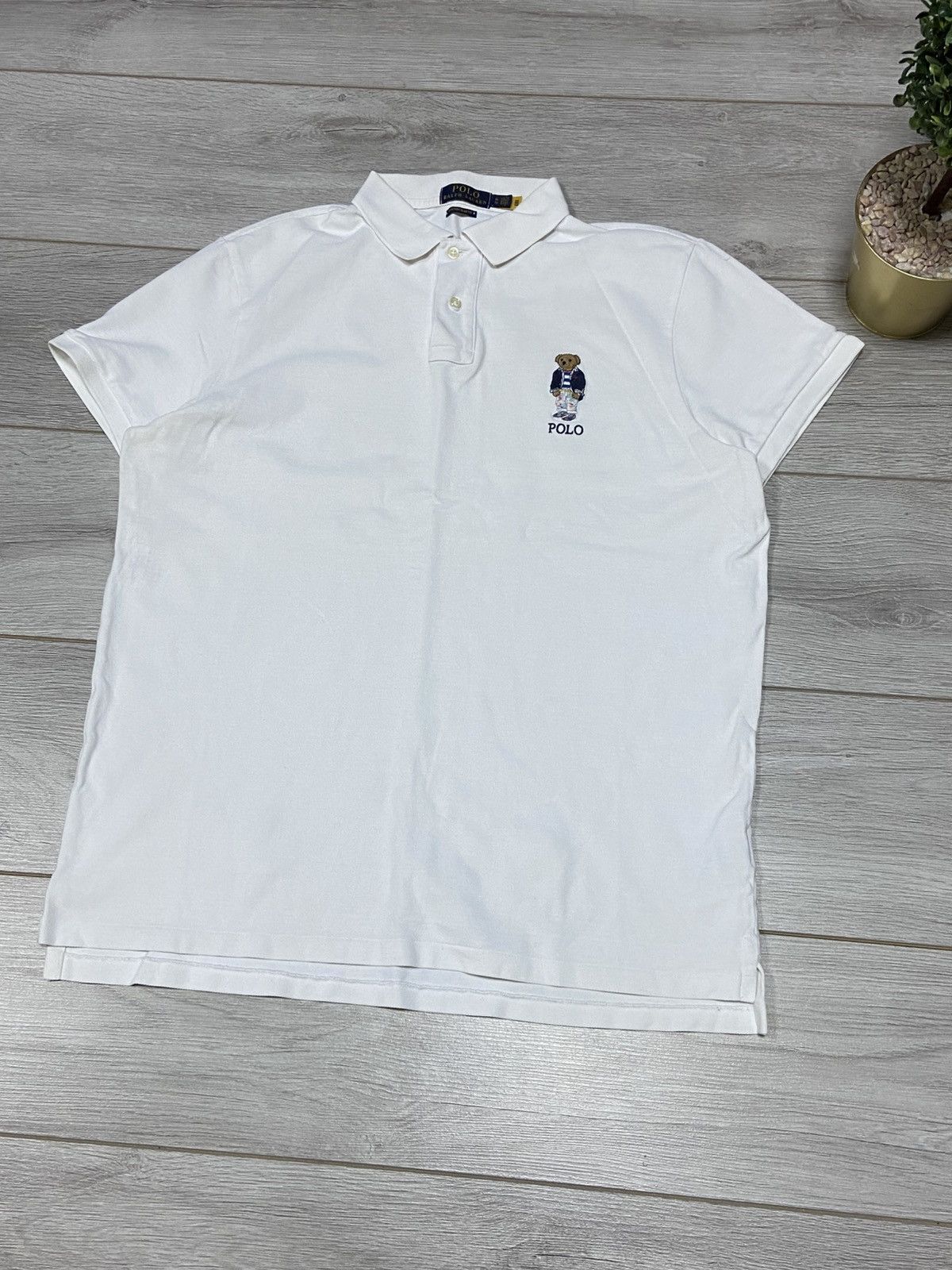 Polo Ralph Lauren × Vintage POLO Bear 🐻 vintage shirt polo Size US XL / EU 56 / 4 - 2 Thumbnail