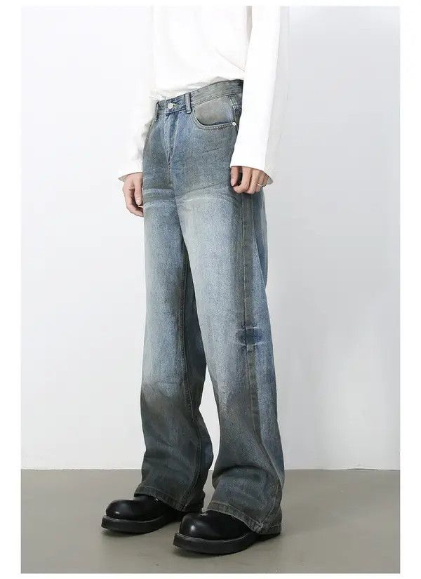 VIBE American street retro straight-leg distressed wide-leg jeans Size US 32 / EU 48 - 8 Thumbnail