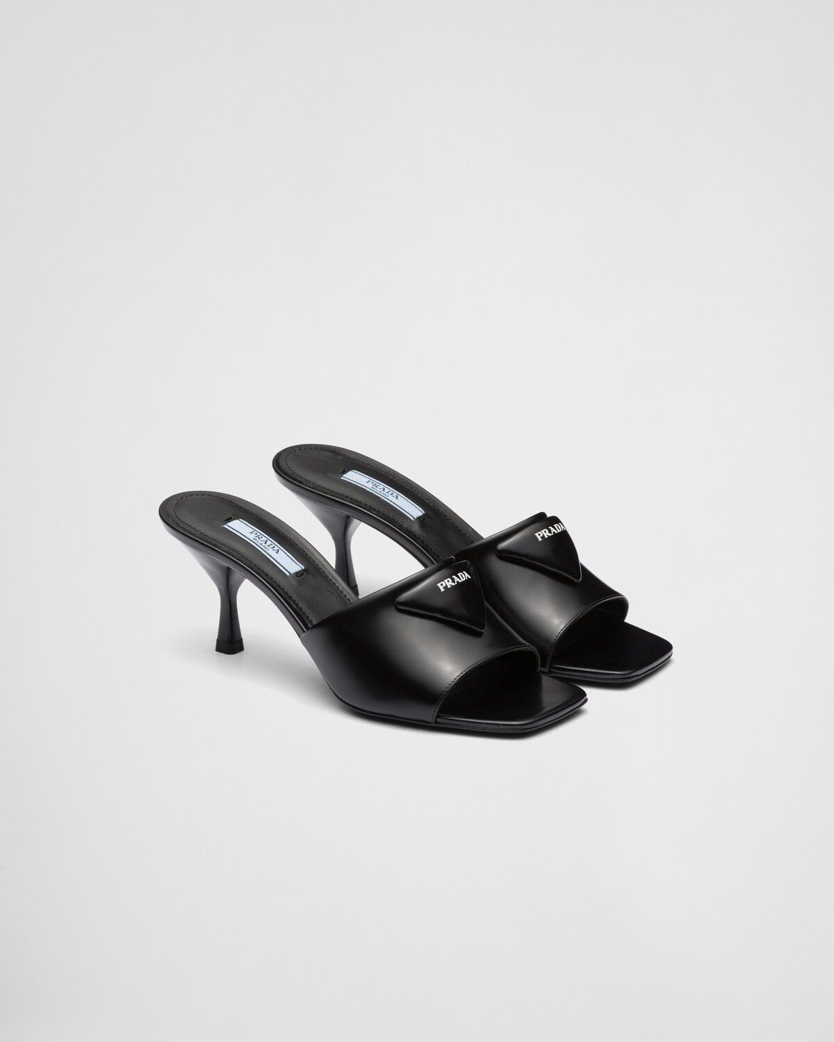 Prada o1la1rc1a0724 Heeled Slide in Black Size US 4.5 / IT 34.5 - 5 Thumbnail
