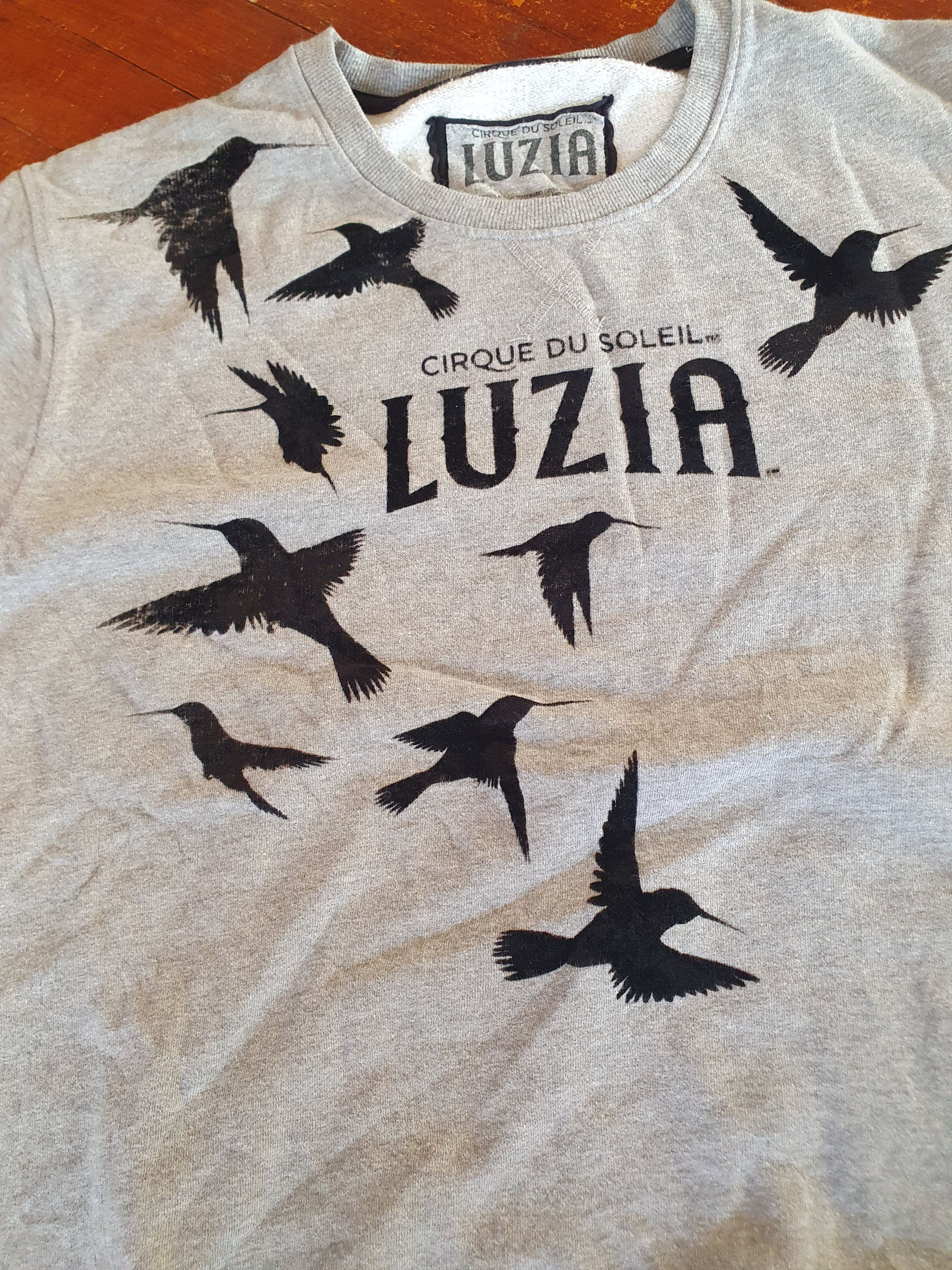 Other Cirque Du Soleil Luzia Gray Sweatshirt Black Velvet Birds Size US XL / EU 56 / 4 - 7 Thumbnail