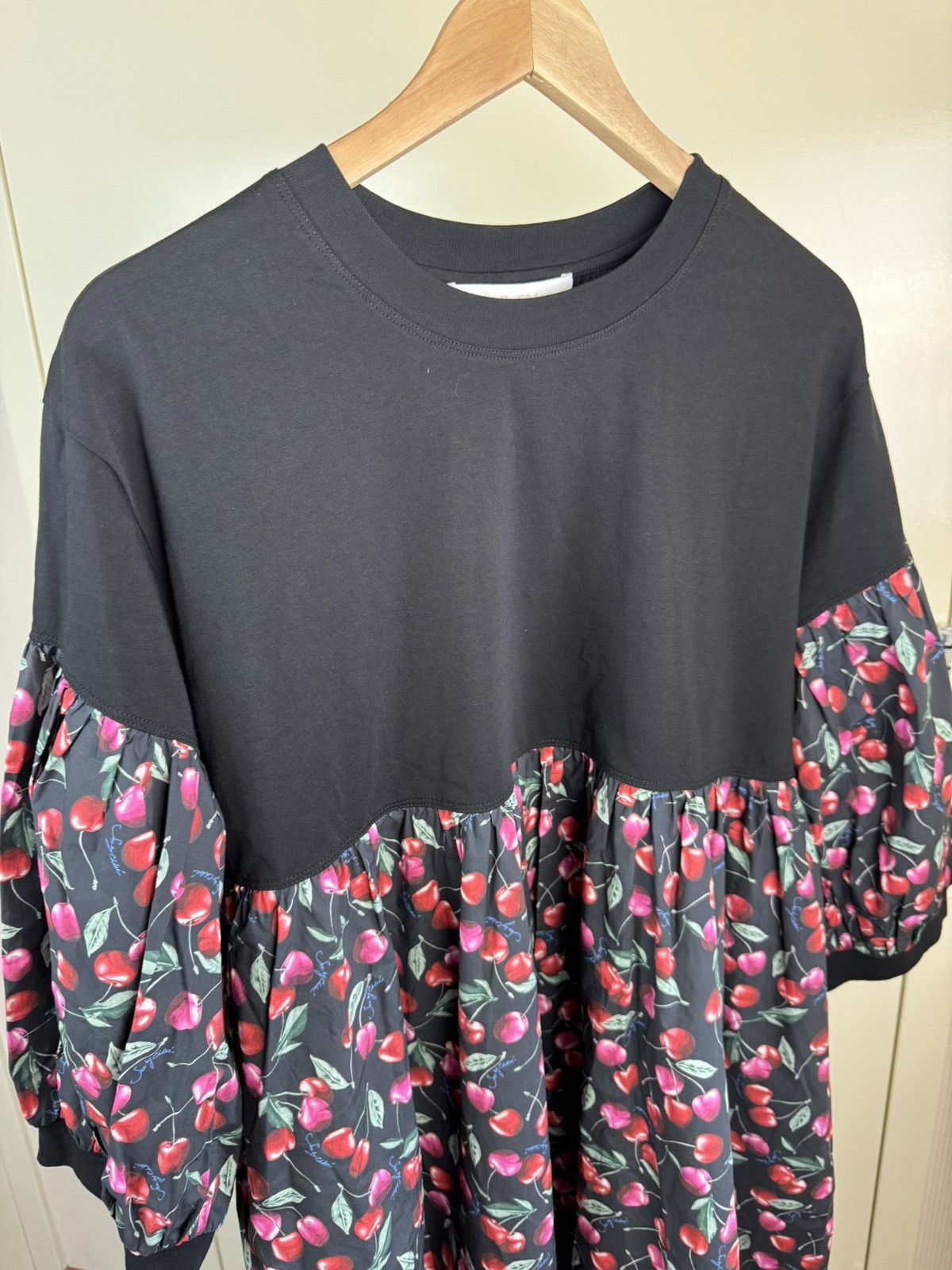 Chloe × See by Chloe See by Chloe babydoll poplin cherry print dress gown cotton Size XL / US 12-14 / IT 48-50 - 14 Thumbnail