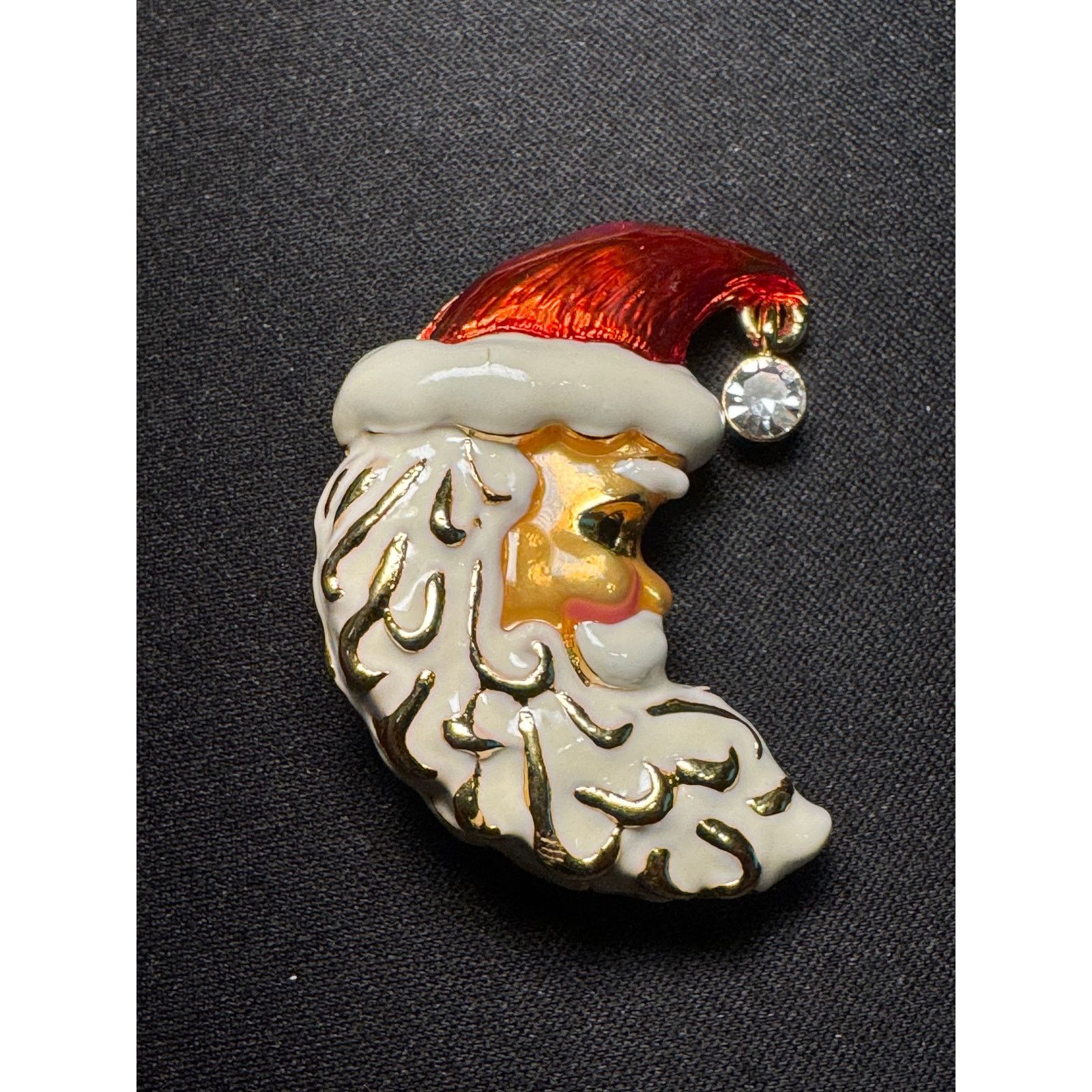 Other Vintage Christopher Radko Enamel Santa Claus Brooch Size ONE SIZE - 2 Thumbnail