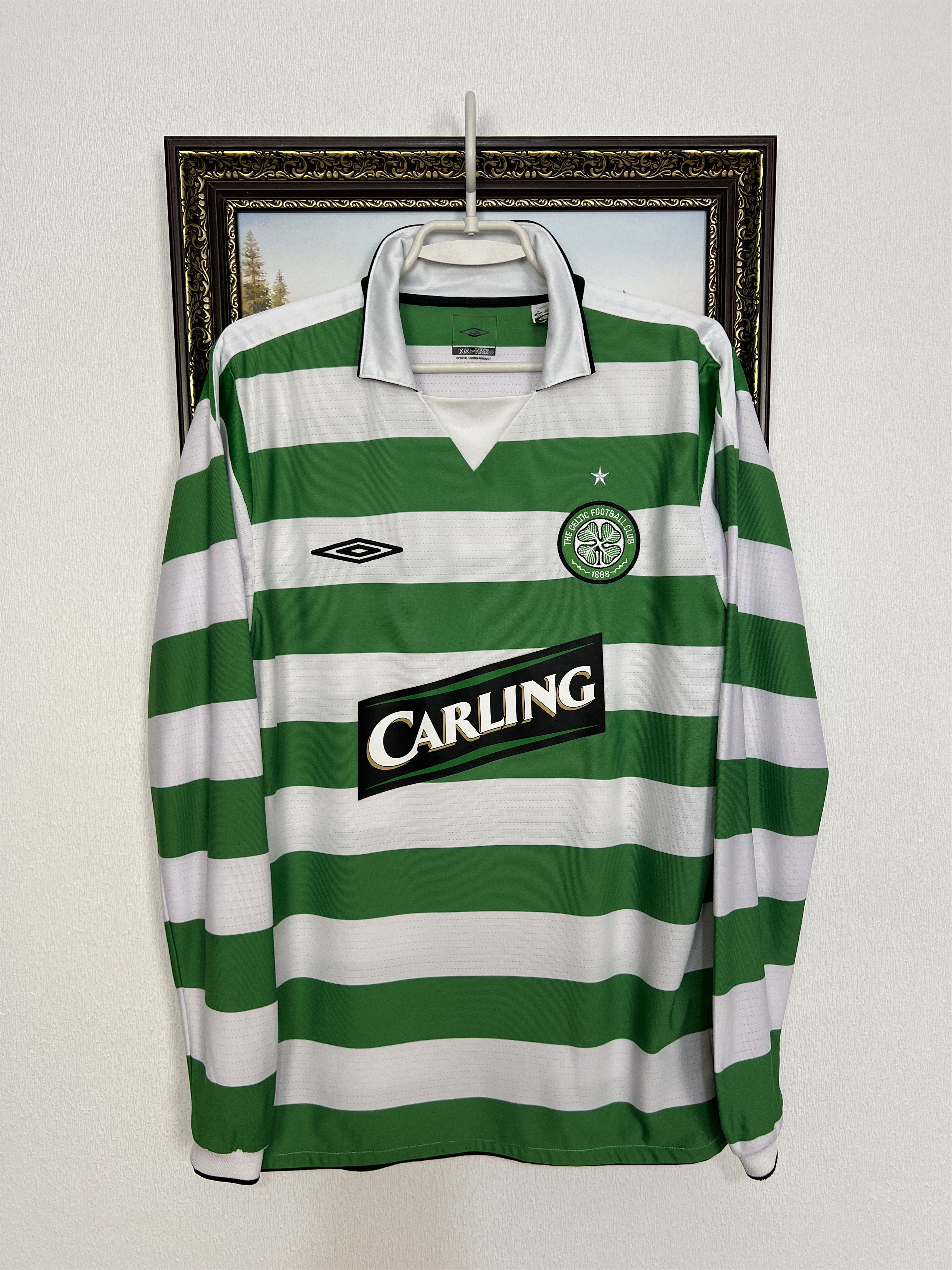 Umbro Celtic Home football shirt 2004 Soccer Long Sleeve Jersey Size US M / EU 48-50 / 2 - 1 Thumbnail