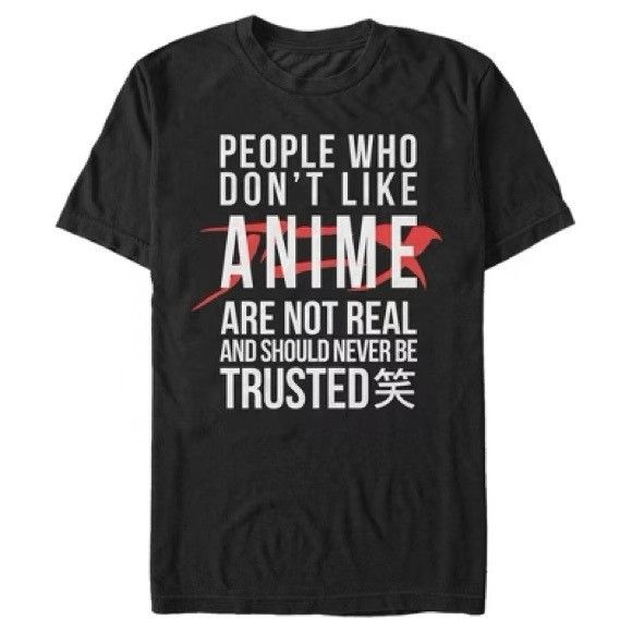 Other NEW LOST GODS ANIME PEOPLE QUOTE BLACK T-SHIRT SZ EXTRA LARG Size US XL / EU 56 / 4 - 1 Thumbnail