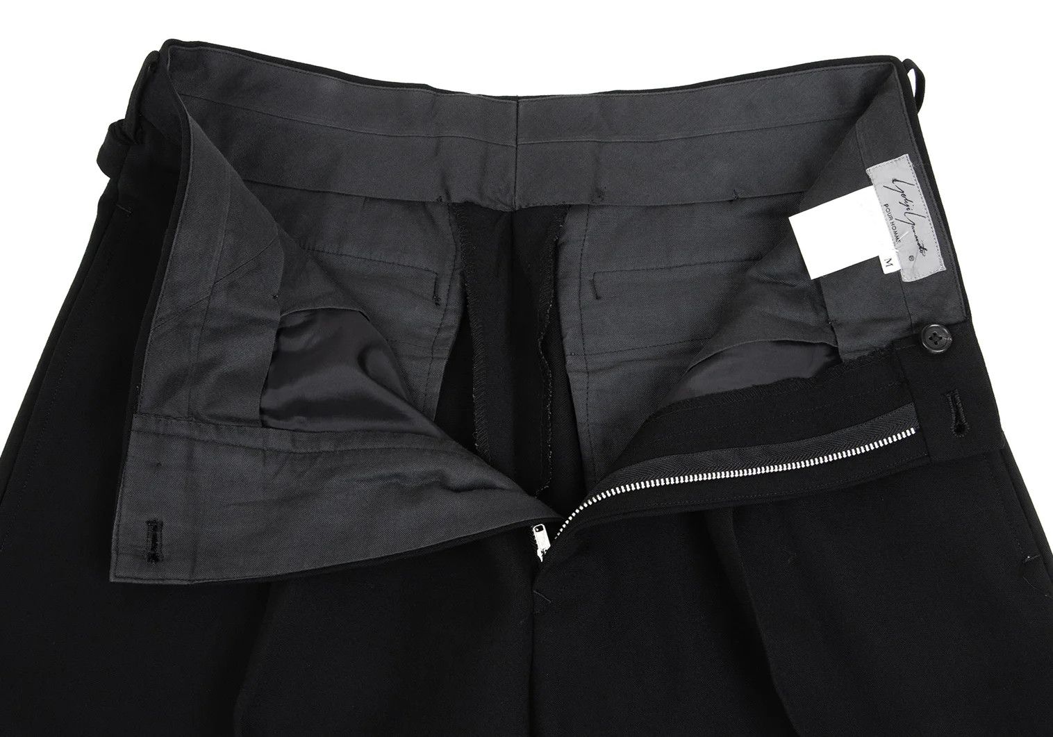 Yohji Yamamoto Yohji Yamamoto Wool Back Belt Tapered Pants Size US 38 / EU 54 - 8 Thumbnail