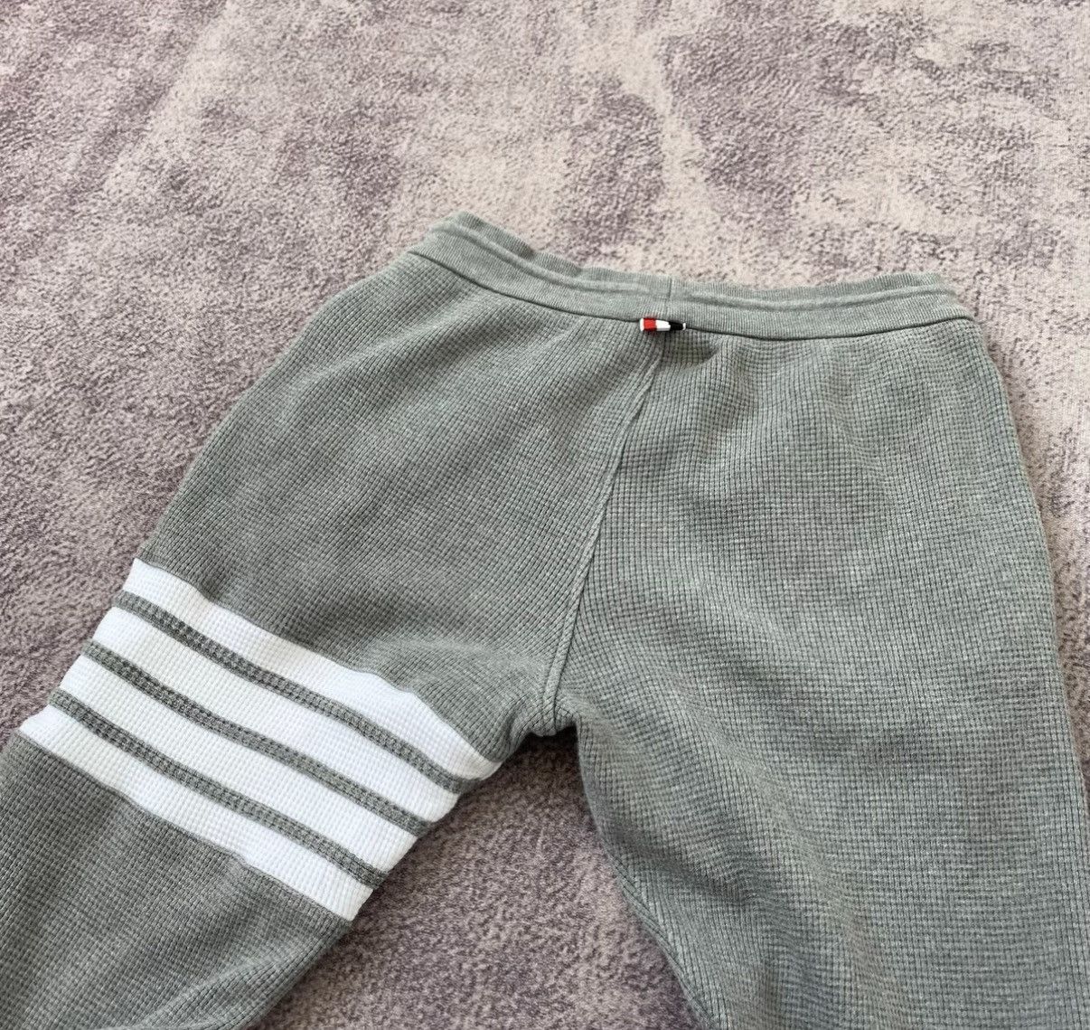 Thom Browne Thom Browne Striped Waffle Grey Lounge Pants Size US 28 / EU 44 - 4 Thumbnail
