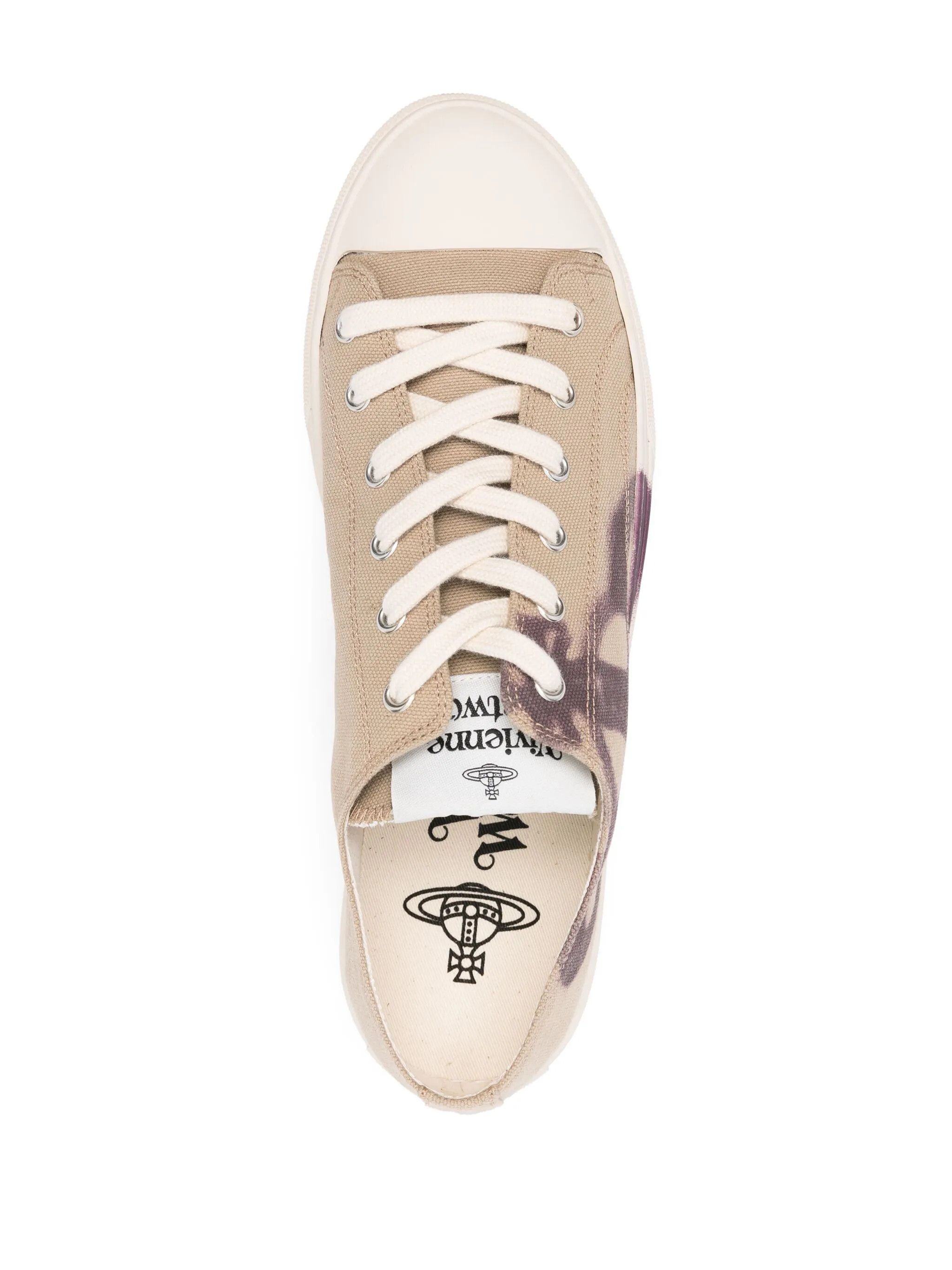 Vivienne Westwood o1f1d3z0525 Plimsoll Low-Top Sneakers in Beige Size US 11 / EU 44 - 4 Thumbnail
