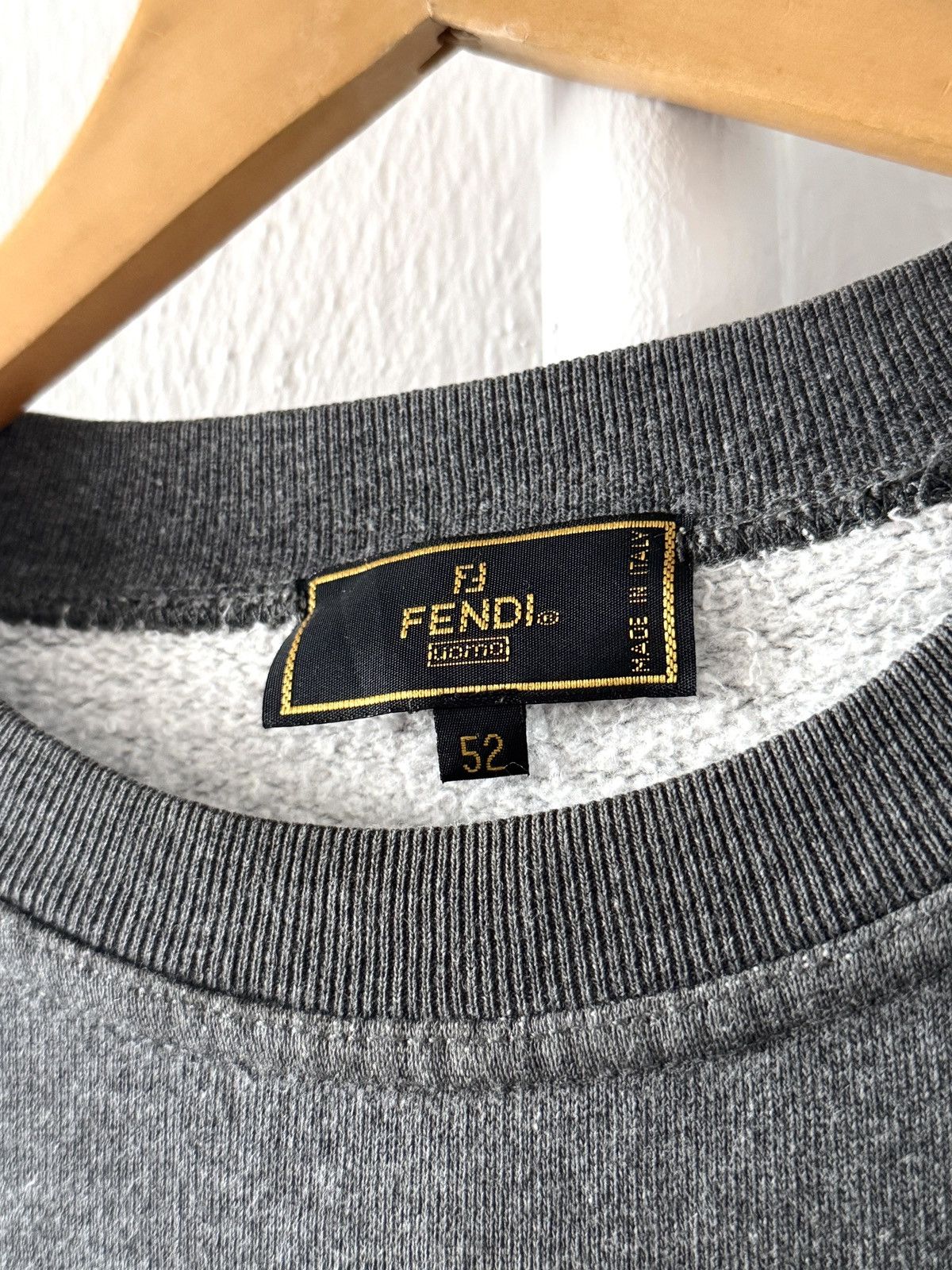 Fendi × Vintage FENDI VINTAGE 90s ROMA ITALY UOMO SPELL OUT SWEATSHURT Size US M / EU 48-50 / 2 - 3 Thumbnail