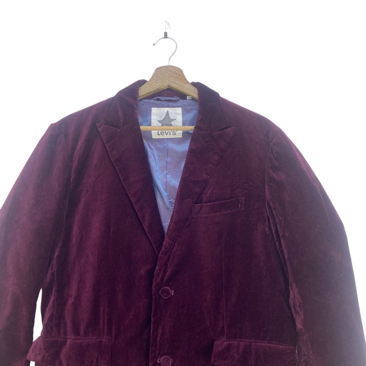 Levi's × Velvet Levi’s Black Velvet Maroon Stylish Jacket Size US S / EU 44-46 / 1 - 4 Thumbnail