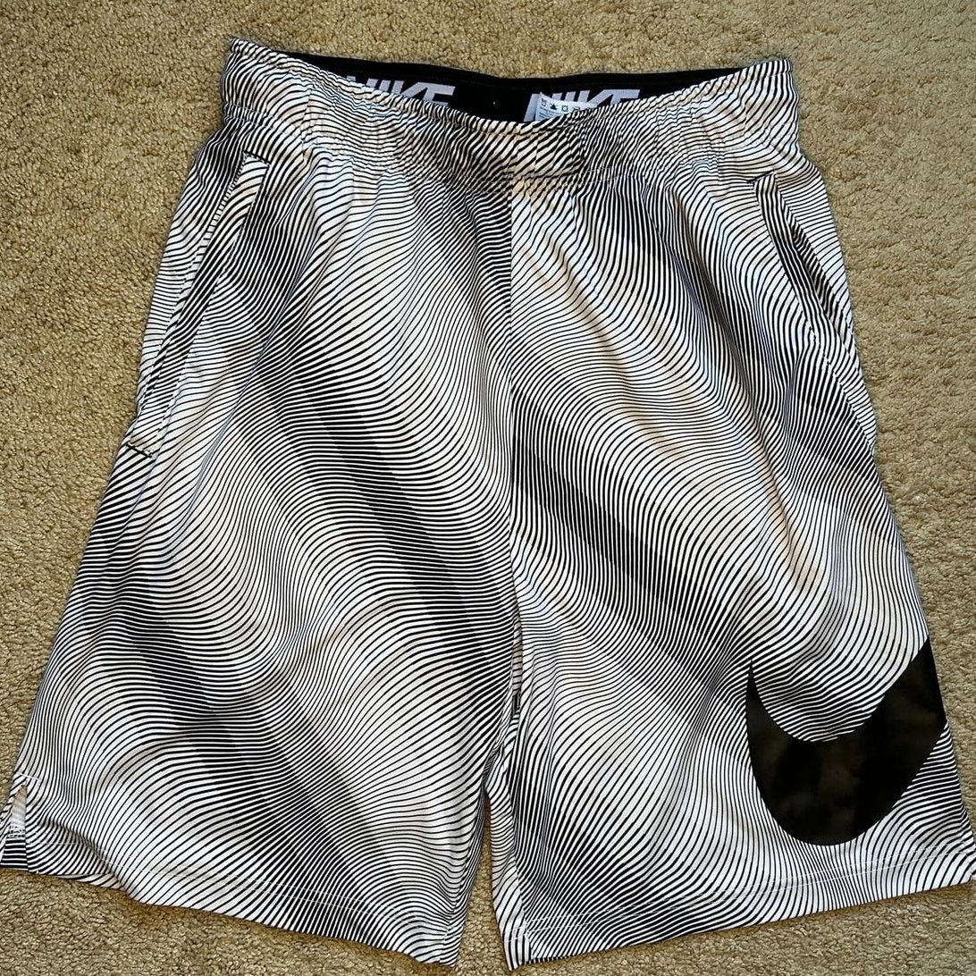 Nike Nike Dri-Fit Linear Flow Training Shorts White/Black Men's M Size US 32 / EU 48 - 2 Thumbnail
