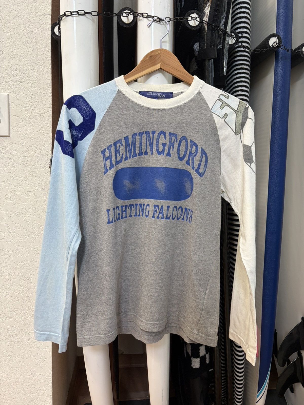 Junya Watanabe SS05 Hemingford Lighting Falcons Reconstructed Tee Shirt Size US S / EU 44-46 / 1 - 1 Thumbnail