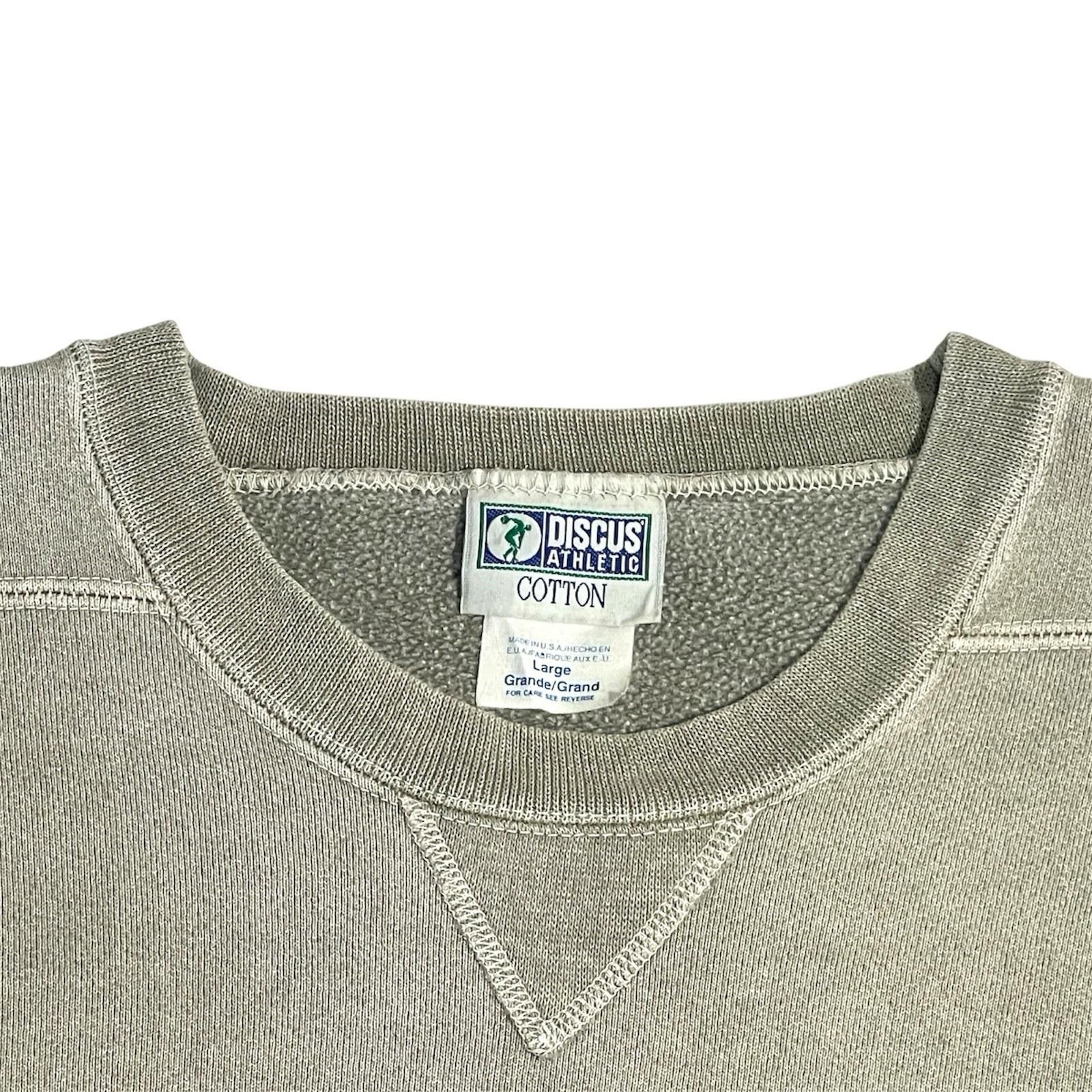 Vintage 1990’s Discus Athletic Blank Sand Crewneck Sweatshirt USA L Size US L / EU 52-54 / 3 - 5 Thumbnail