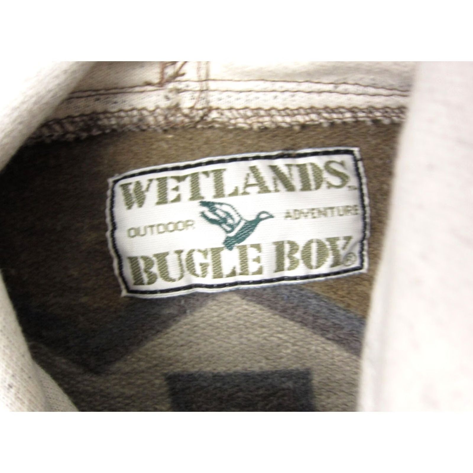 Vintage VINTAGE Bugle Boy Hoodie Teens XL Green 90s 80s Cardigan Logo Lightweight Flannel Shirt Mens Womens Boys Girls Size US XL / EU 56 / 4 - 4 Thumbnail