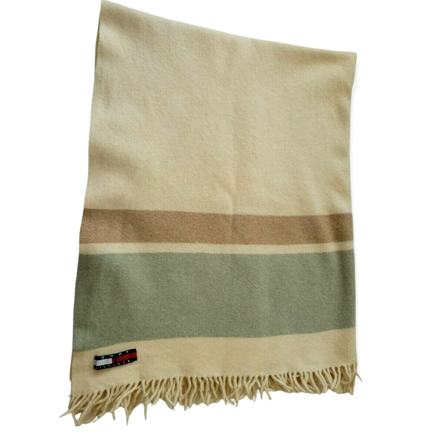 Tommy Hilfiger 100% Lamb's Wool Women Scarf Size 40x50