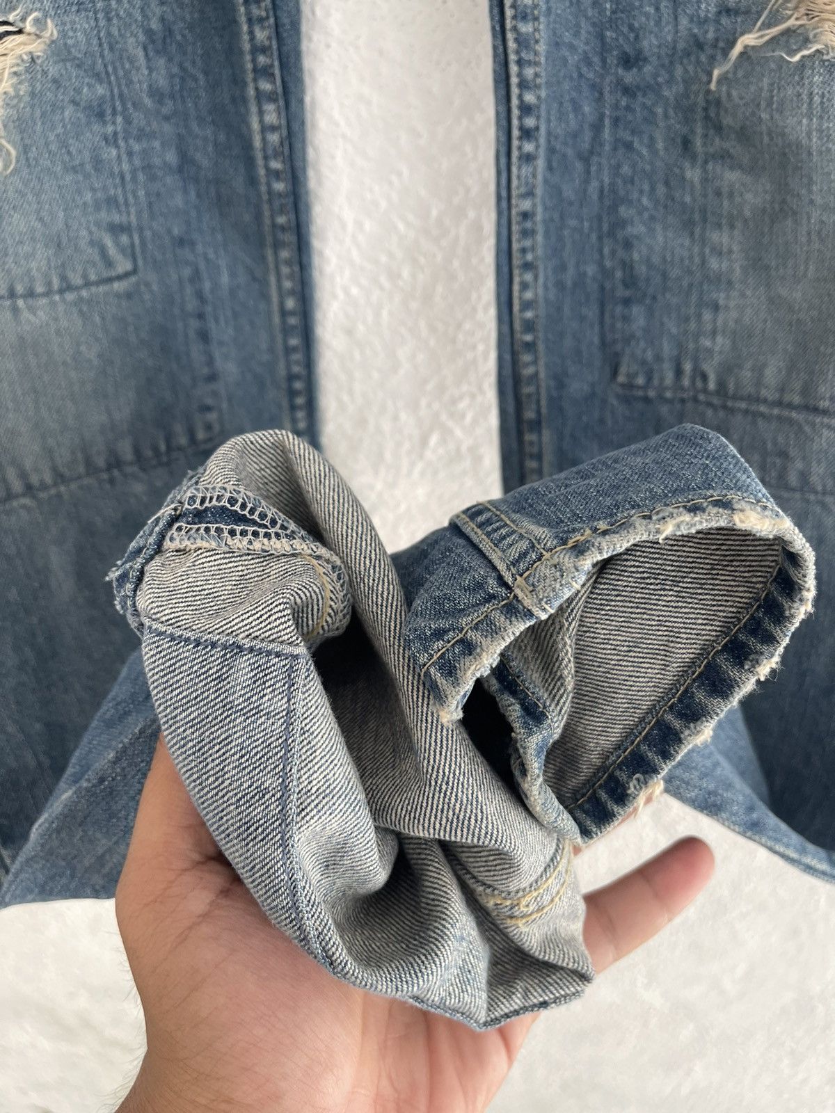 Hysteric Glamour × Japanese Brand Hysteric Glamour Distressed Dirty Patches Jeans Size US 30 / EU 46 - 7 Thumbnail