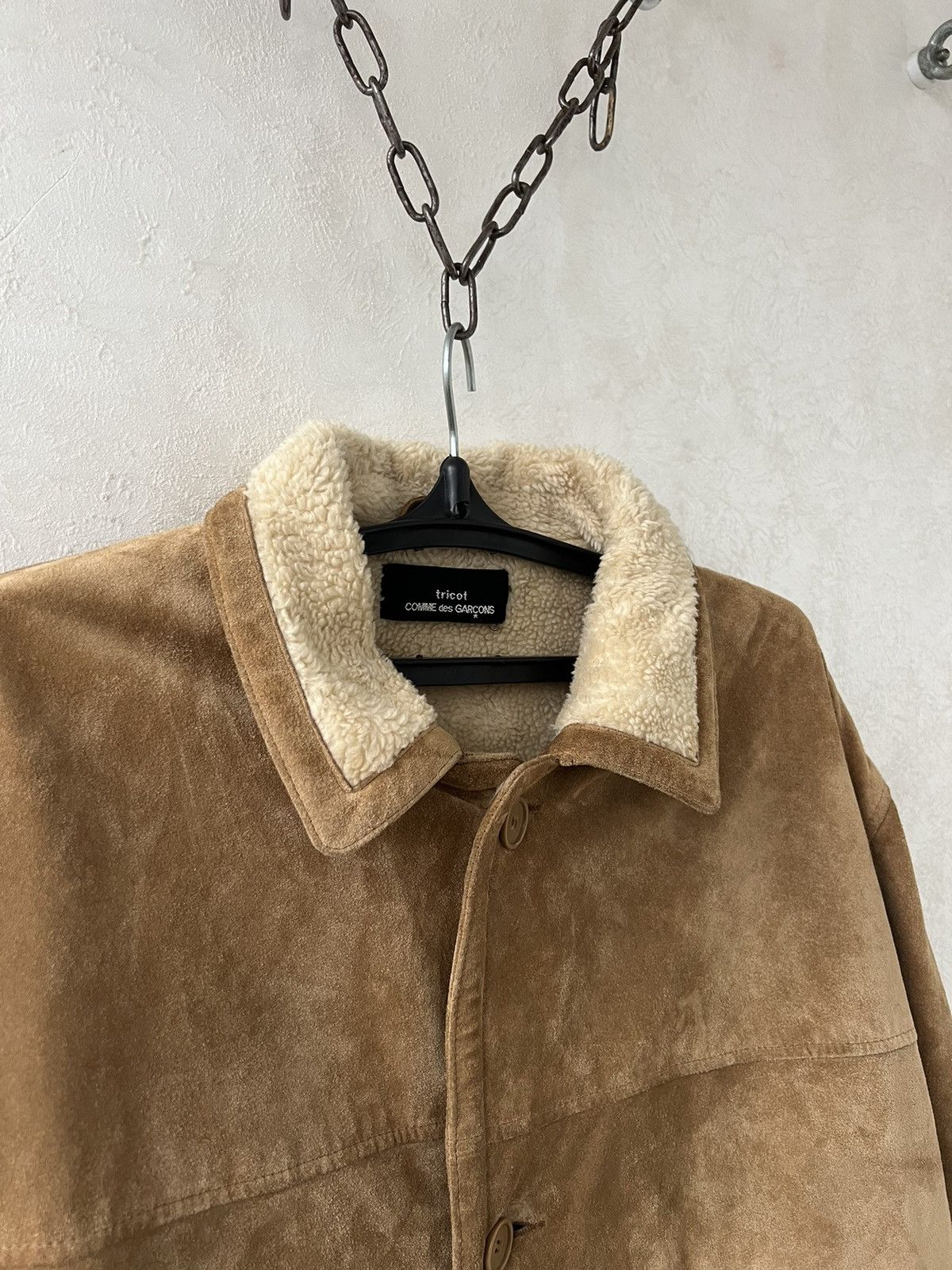 Crazy Vintage Tricot Comme des Garcons Suede Sherpa