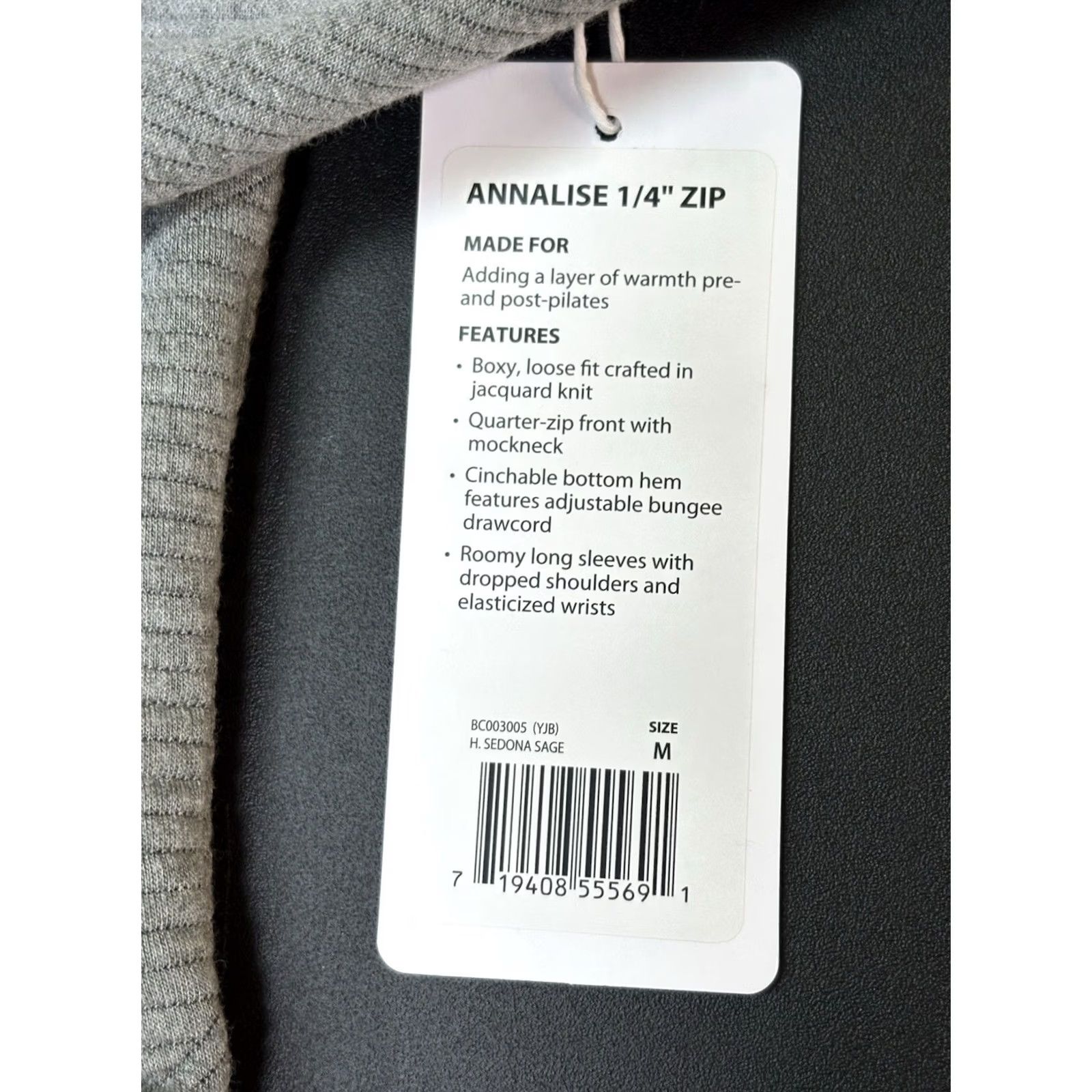 Vintage NWT Balance Collection Quarter Zip Pullover Gray Women’s Medium Casual Activewear Gym & Training 1/4 Zip Size M / US 6-8 / IT 42-44 - 3 Thumbnail