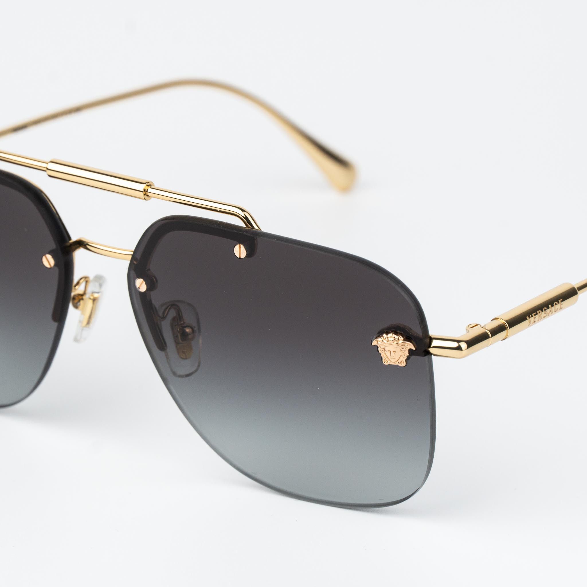 Versace Versace Men Sunglasses Pilot VE2296 100284 NEW AUTHENTIC Size ONE SIZE - 5 Thumbnail