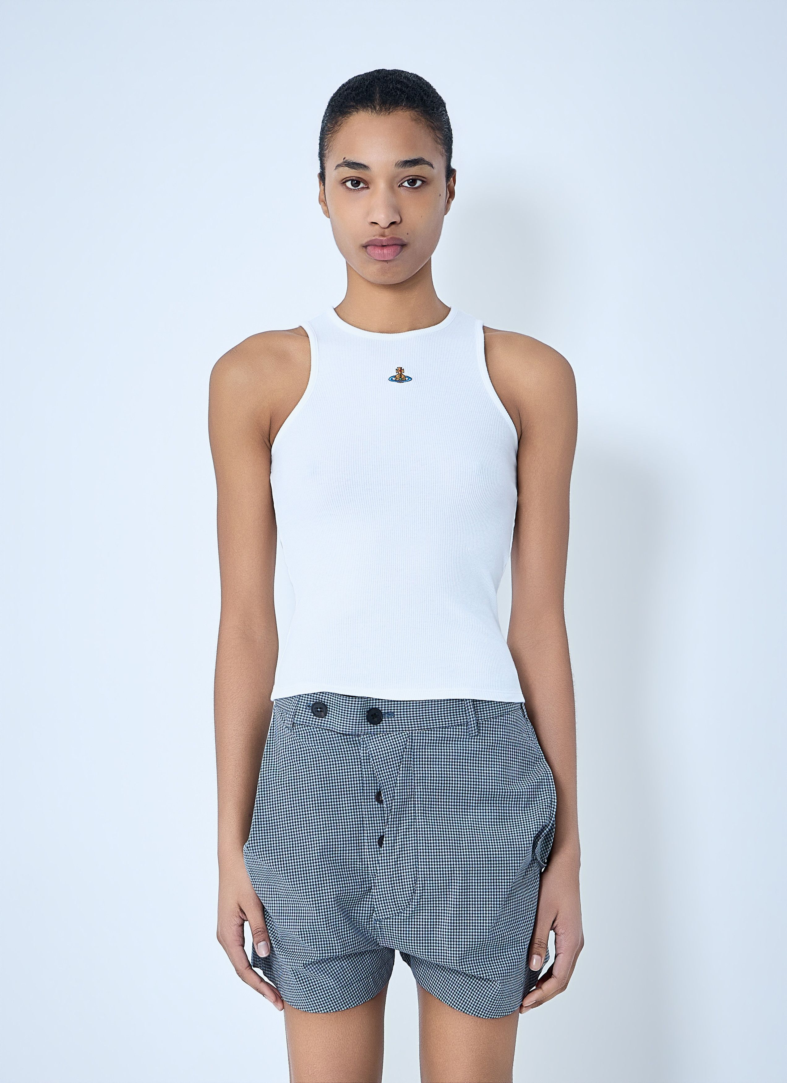 Vivienne Westwood 90s Ribbed Tank Top Size L / US 10 / IT 46 - 1 Thumbnail