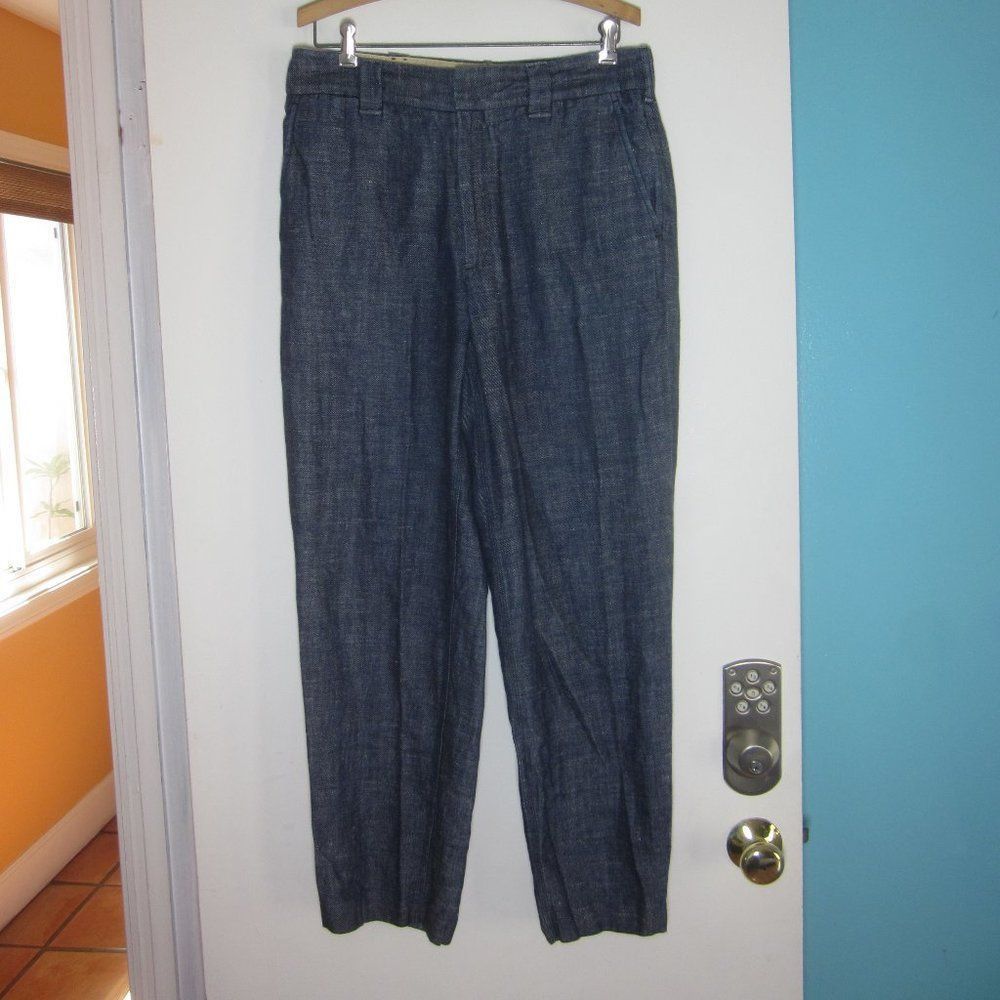 Rag & Bone Rag & Bone Womens Size 8 Claud Indigo Hemp & Cotton Trouser Size 28" / US 6 / IT 42 - 7 Thumbnail