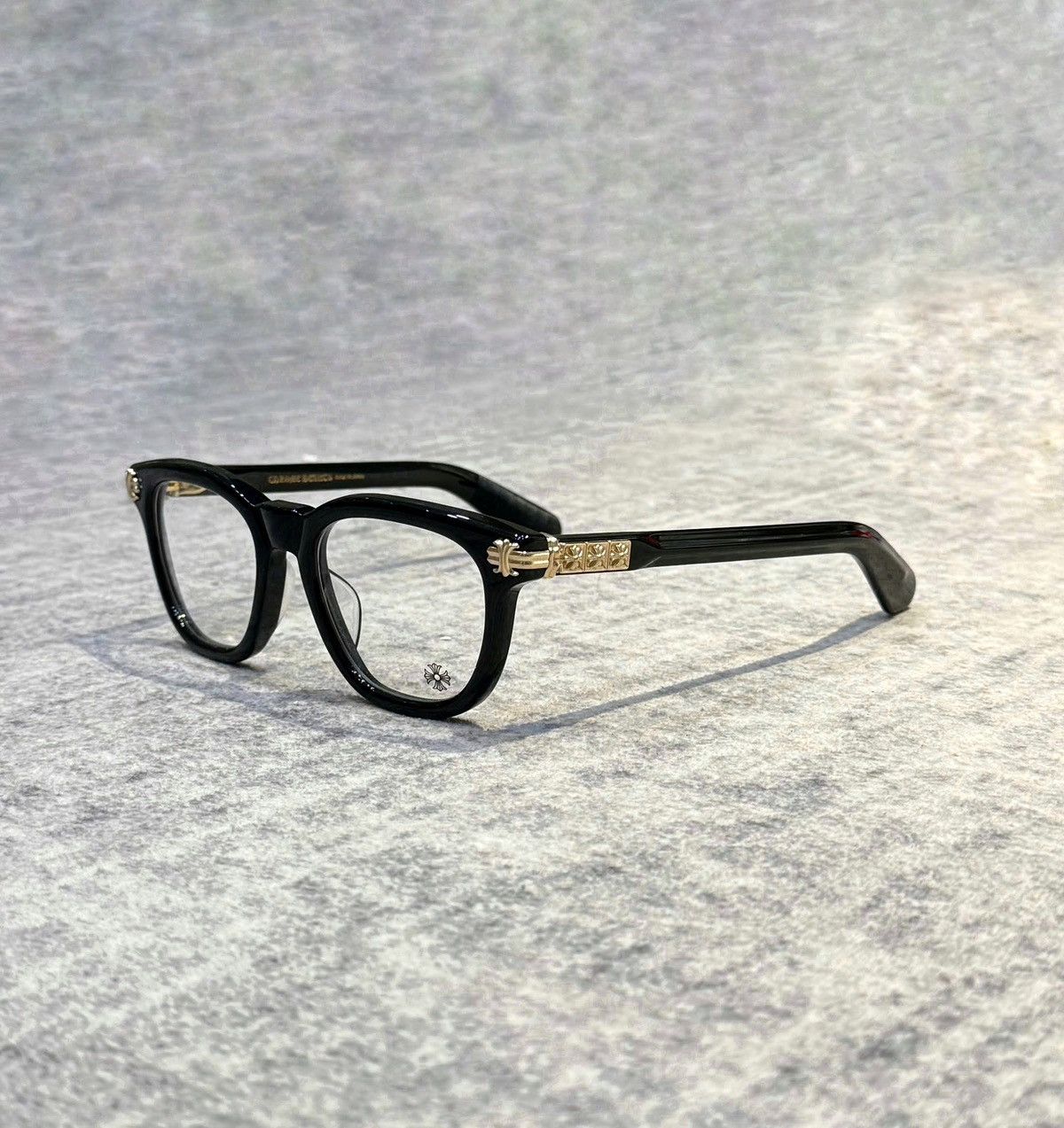 CHROME HEARTS SMOKE SHOW Black/18KGP