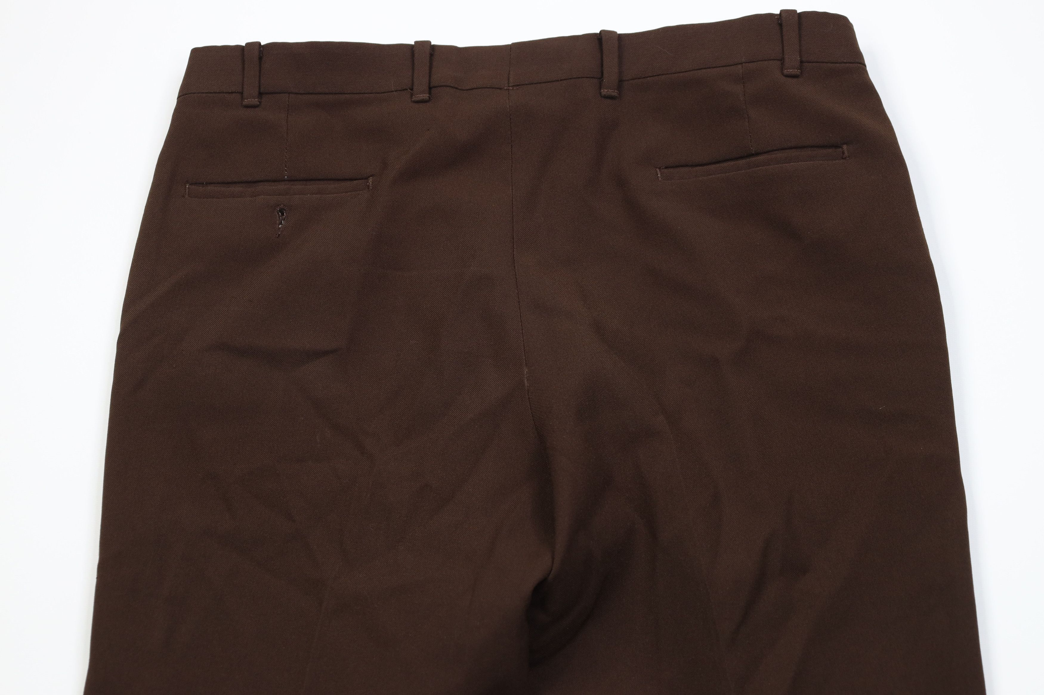Vintage Vintage 70s Streetwear Flared Wide Leg Chino Pants Brown USA Size US 38 / EU 54 - 12 Thumbnail
