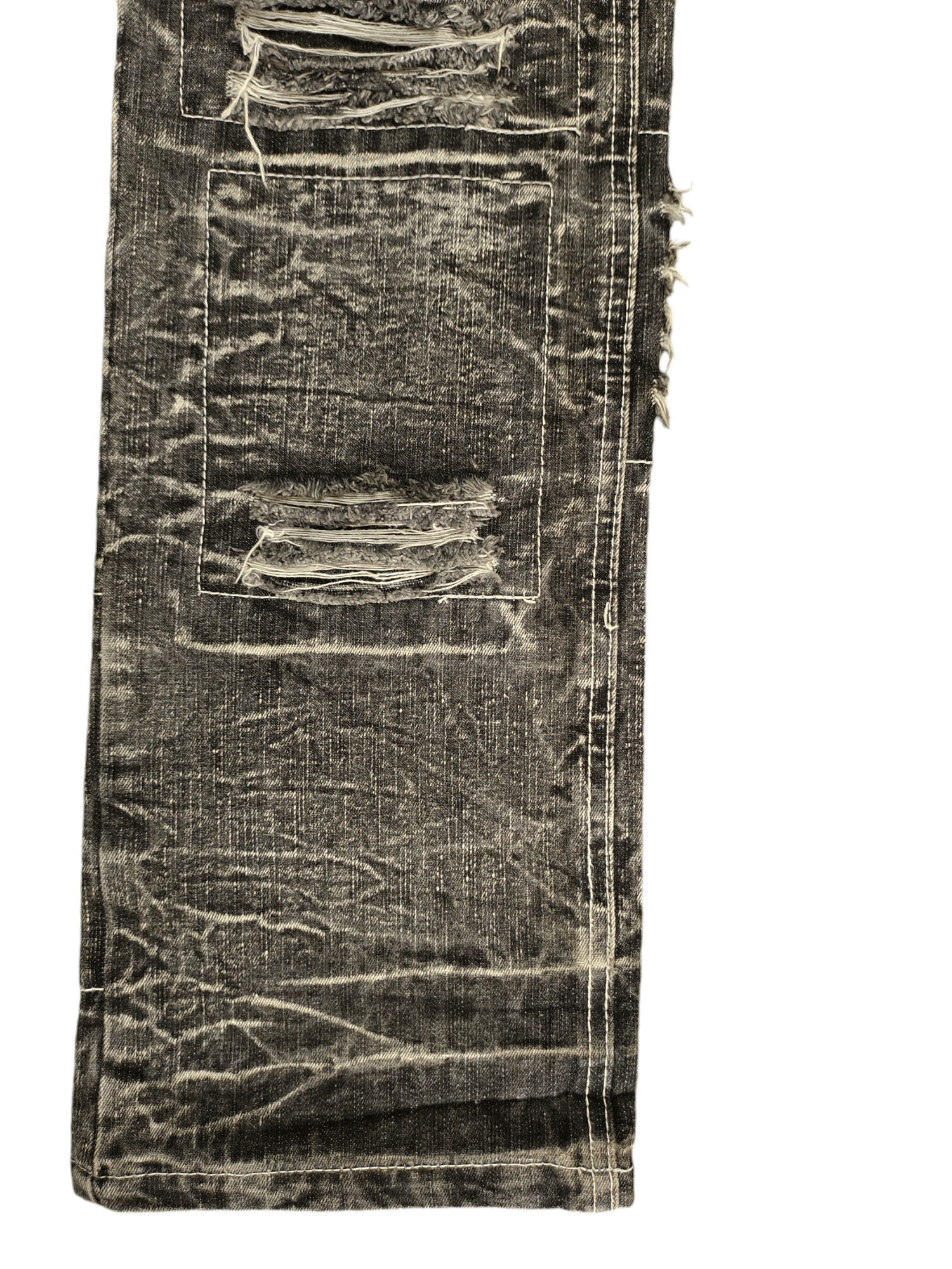 LOWBOX Lowbox Japan Clawmark Distress Faded Patchwork Jeans Y2k Size US 34 / EU 50 - 7 Thumbnail