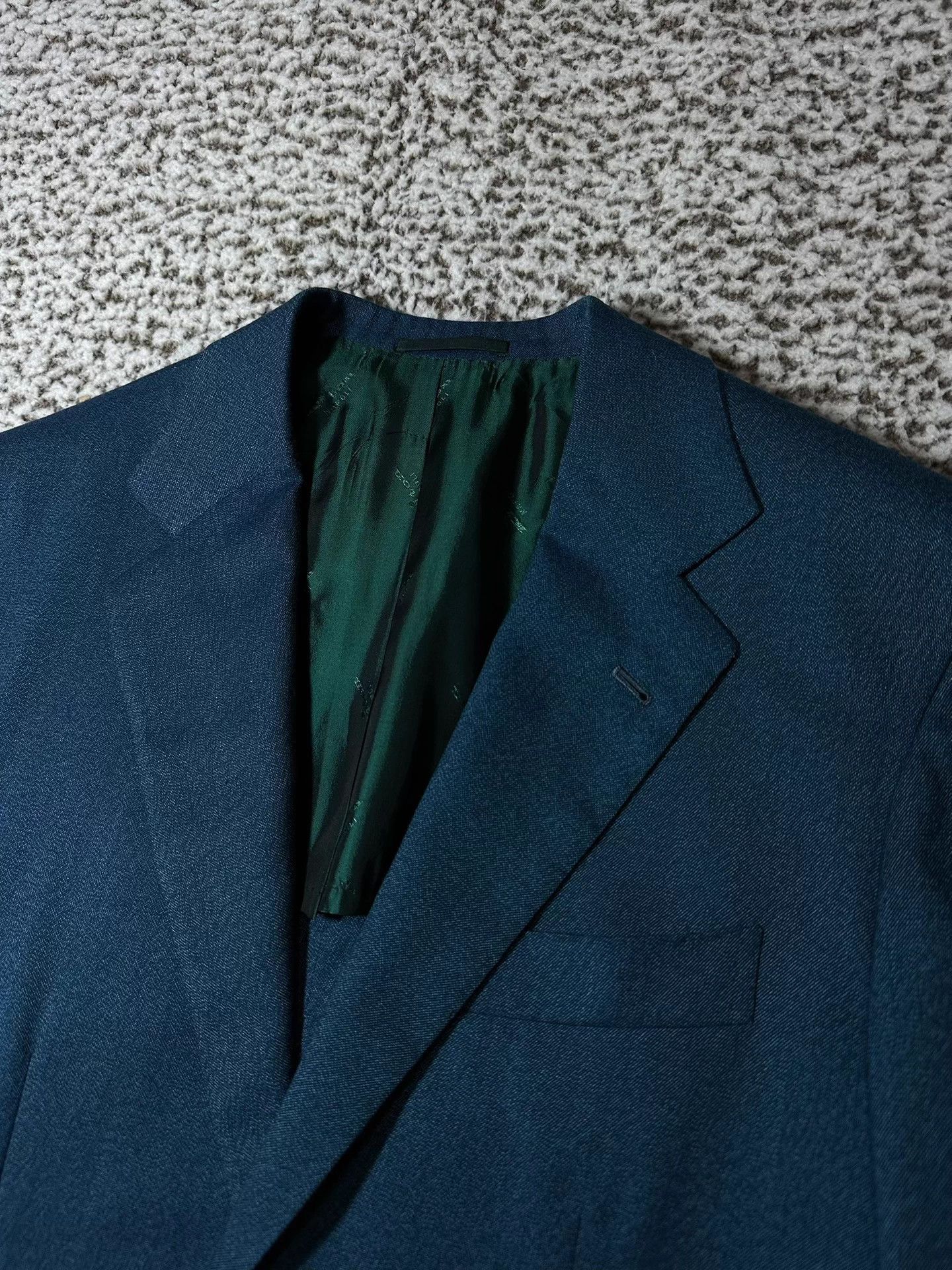 Kiton Kiton 100% Cashmere Peacock Blue Men's Blazer Size US M / EU 48-50 / 2 - 4 Thumbnail