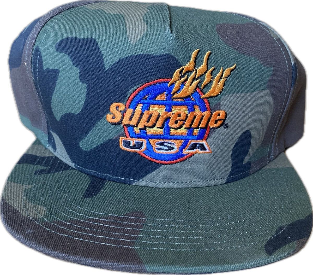 Supreme Fire 5 Panel Hat | Grailed
