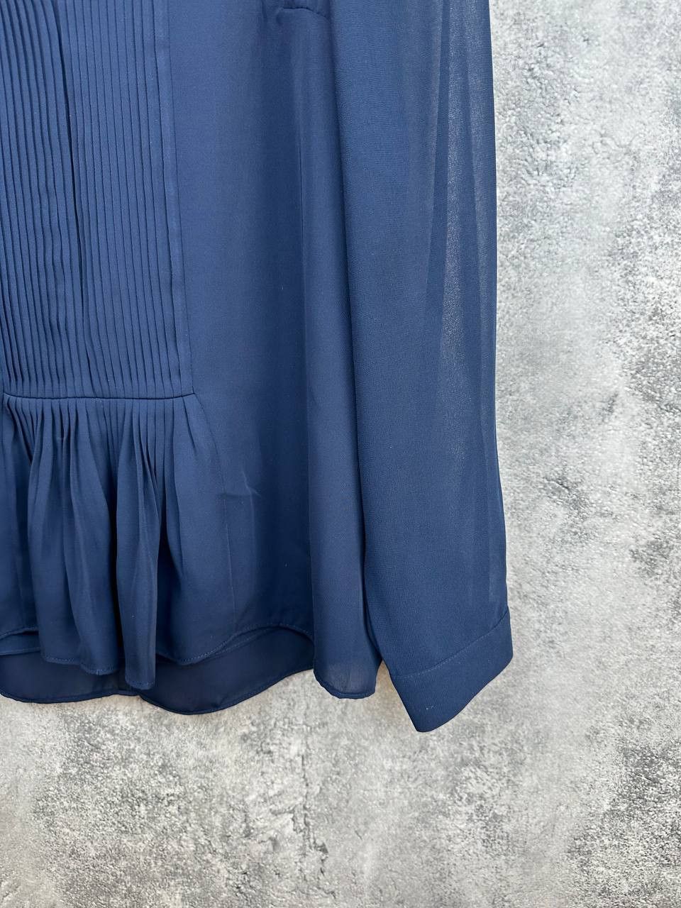 Reiss Reiss Inda Blouse Top Blouse LS Indigo Navy Polyester Size S / US 4 / IT 40 - 8 Thumbnail