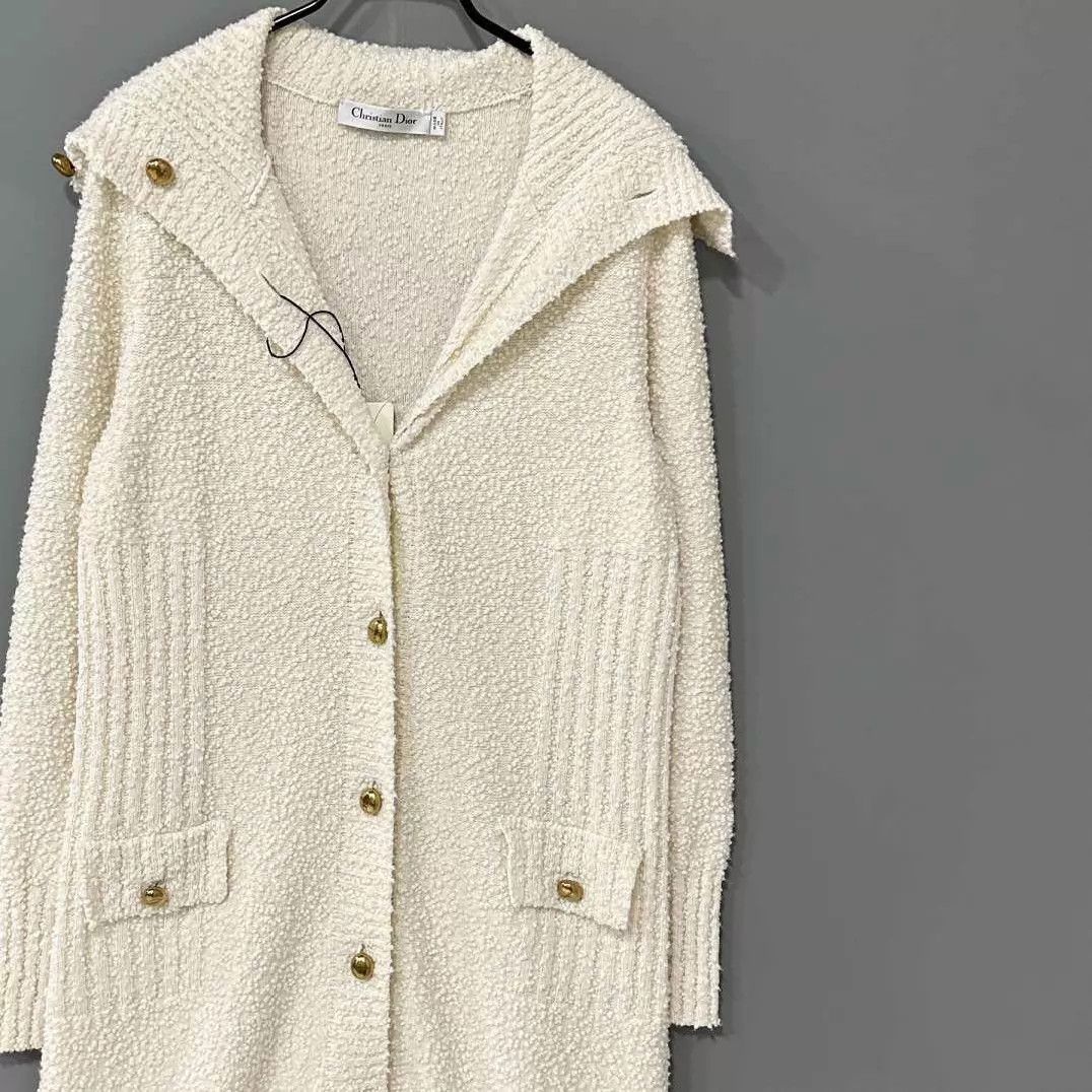 Dior Dior Cream Knit Cardigan Dress 38 Size S / US 4 / IT 40 - 2 Thumbnail