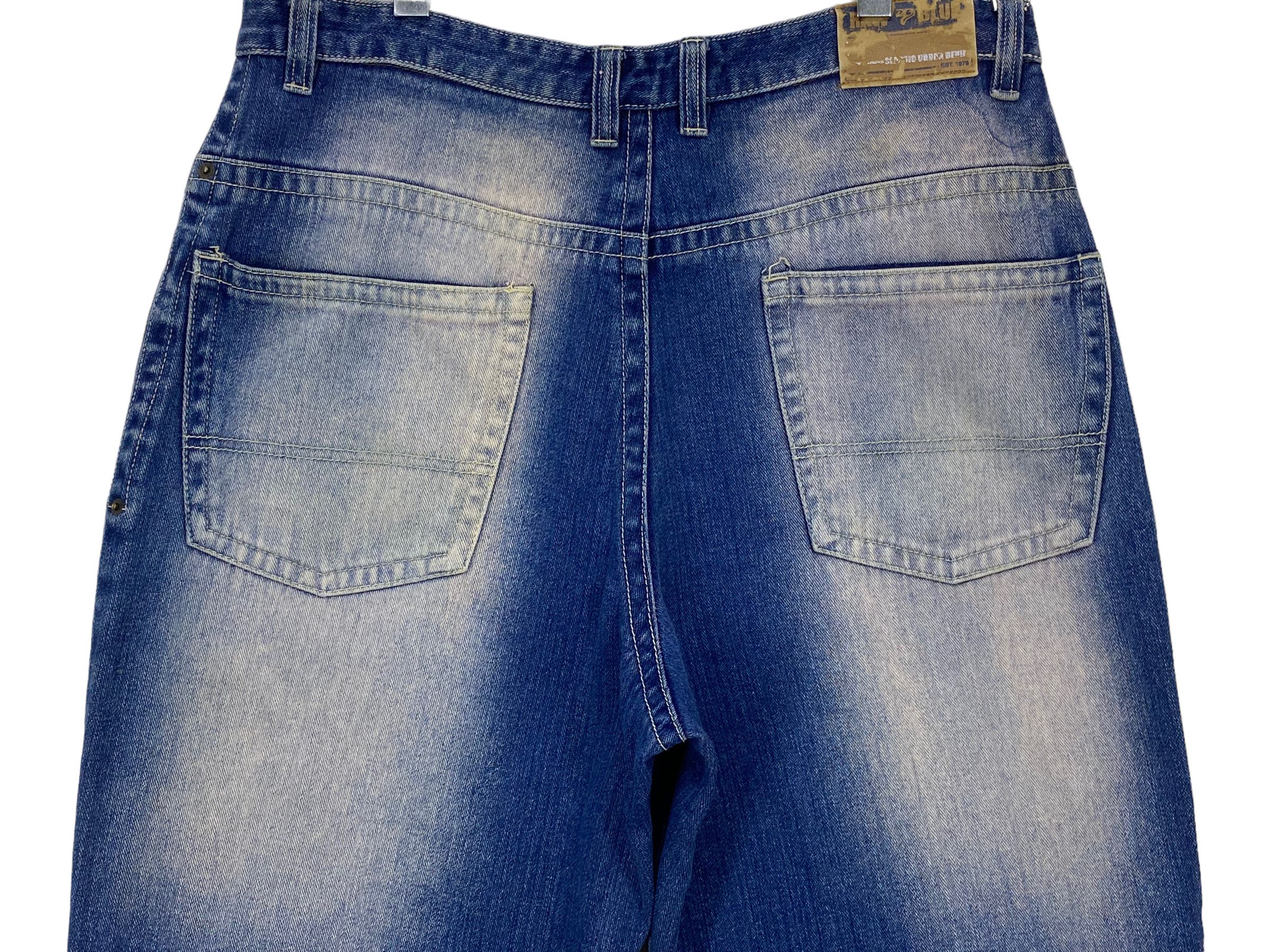 Japanese Brand Raw Blue Baggy Jeans Jeans Hip Hop Denim Size US 38 / EU 54 - 6 Thumbnail