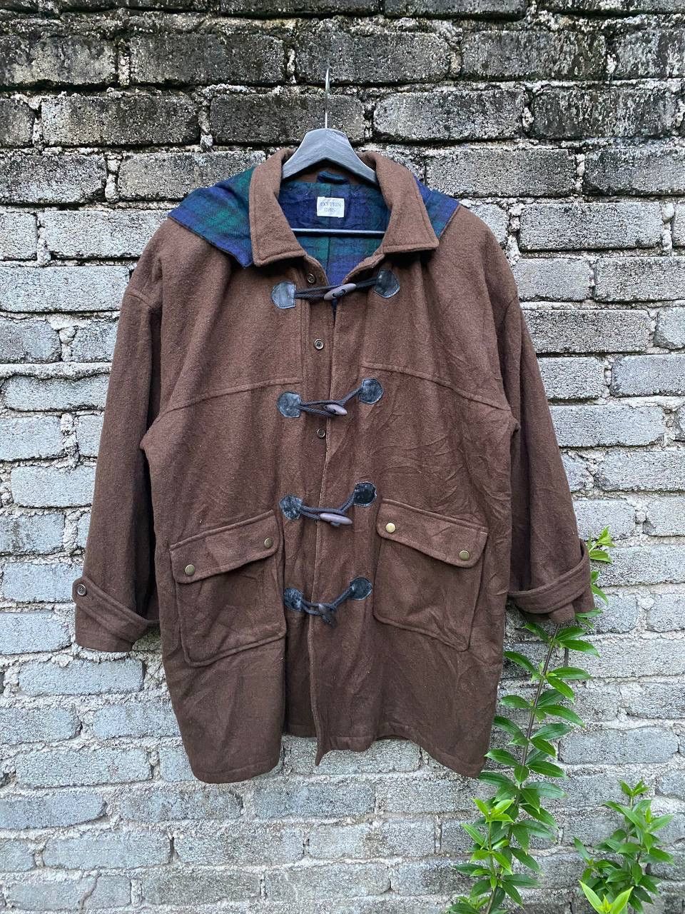 Japanese Brand Vintage Jeoffrin Byrs Duffel Coat Size US L / EU 52-54 / 3 - 2 Thumbnail