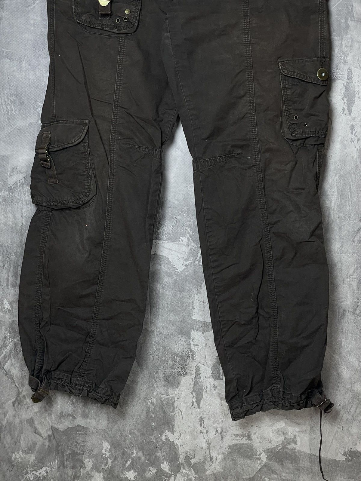 Japanese Brand × Vintage VINTAGE CARGO PANTS FLARED PARACHUTE SPRING JAPAN 90S Size 32" / US 10 / IT 46 - 4 Thumbnail