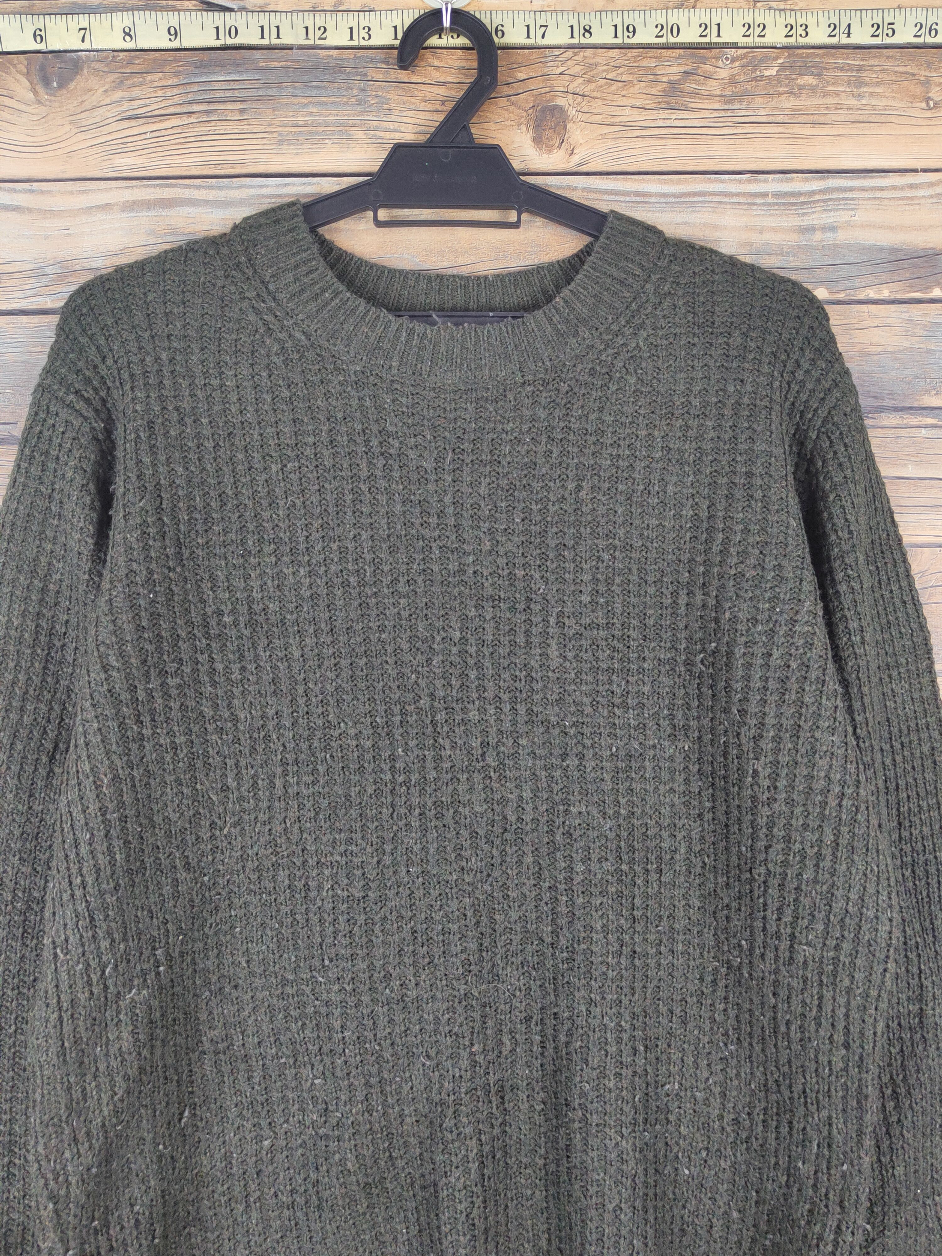 Homespun Knitwear × Japanese Brand × Vintage Uniqlo Dark Green Knitwear Sweatshirts #W1085 Size US M / EU 48-50 / 2 - 2 Thumbnail