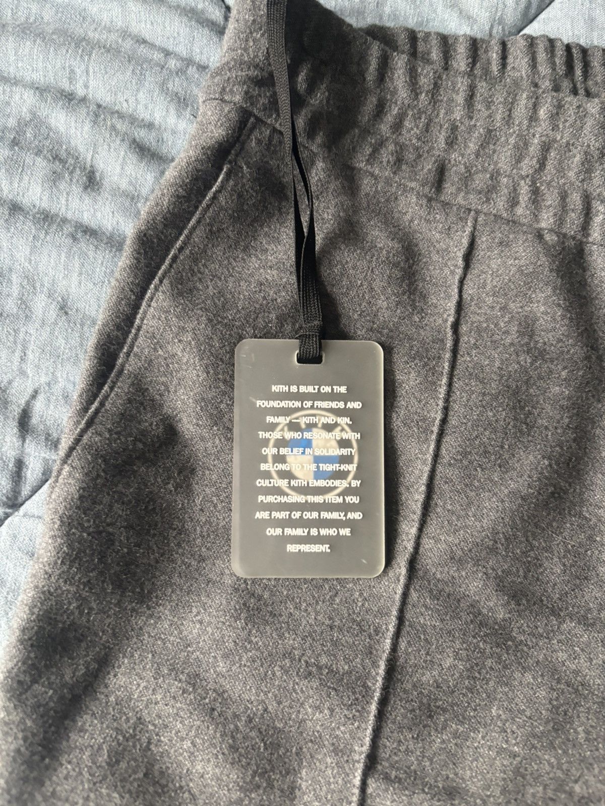 BMW × Kith NWT Kith X BMW Pintuck Trackpant - Grey XS Size US 26 / EU 42 - 3 Thumbnail