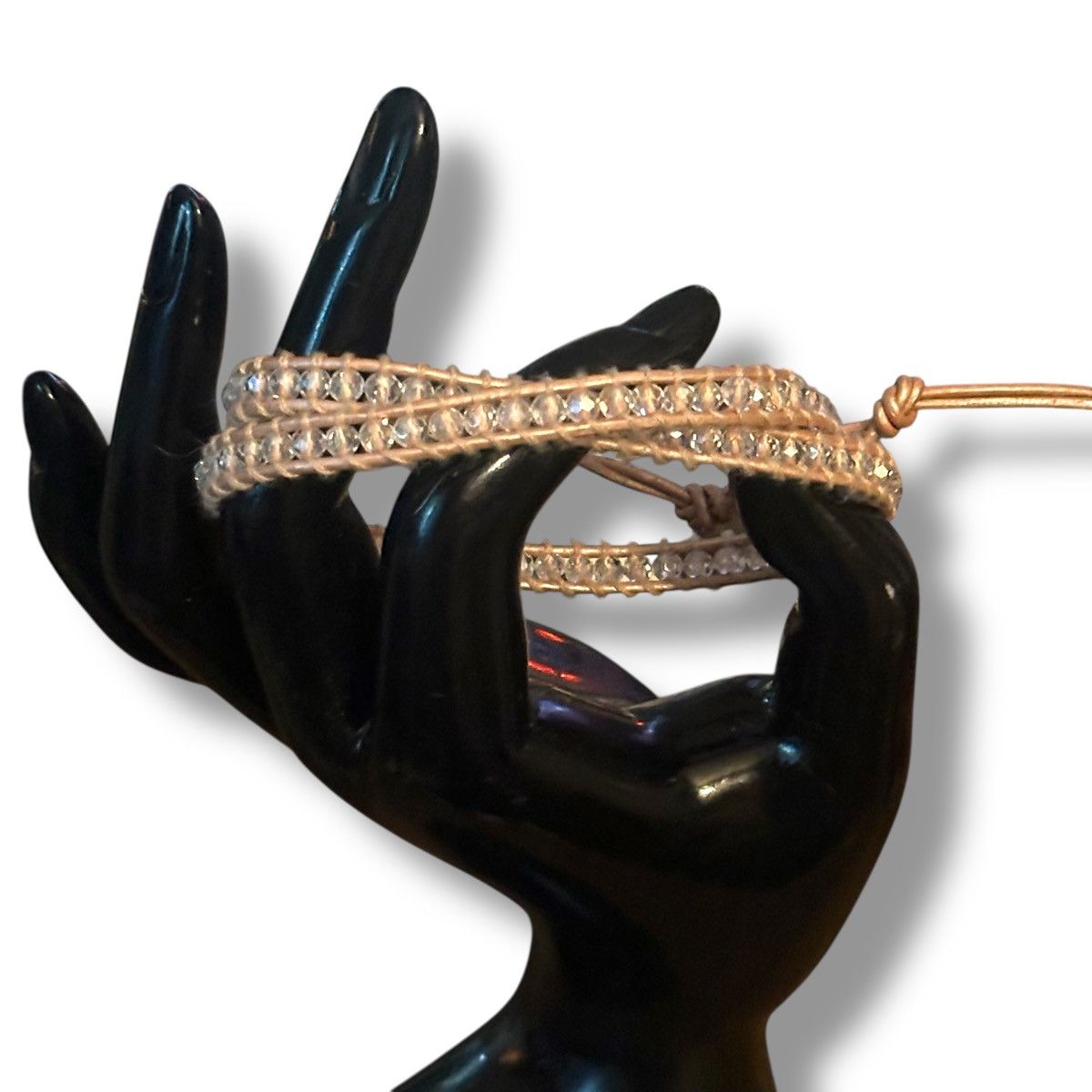 Other Victoria Emerson beige woven crystal bead wrap bracelet Size ONE SIZE - 6 Thumbnail