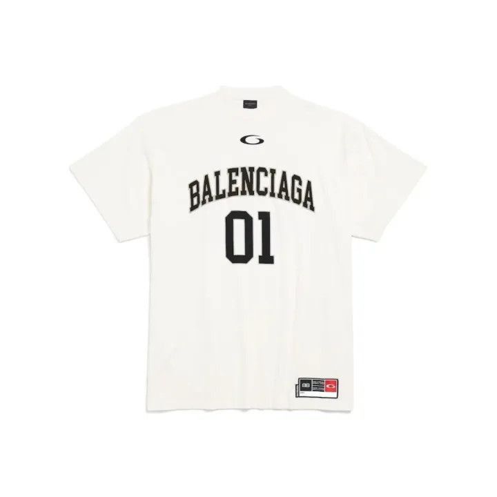 Balenciaga Balenciaga SS25 Basketball Loose Fit T-Shirt 0079-2507 Size US M / EU 48-50 / 2 - 2 Thumbnail