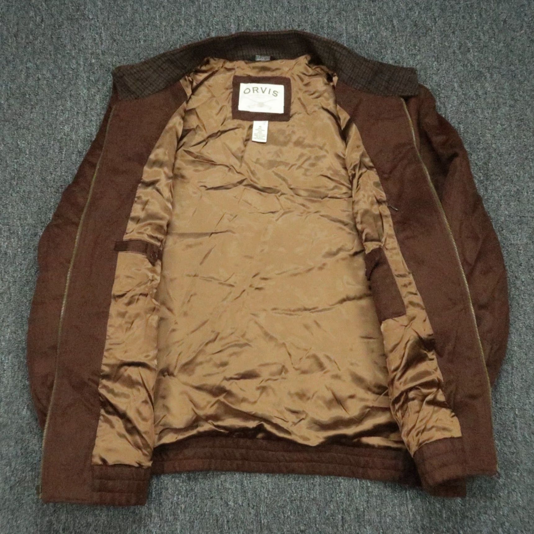 Orvis Orvis Jacket Mens XL Brown Camel Hair Full Zip Pockets Hiking Hunting 3-Season Regular Fit Size US XL / EU 56 / 4 - 2 Thumbnail