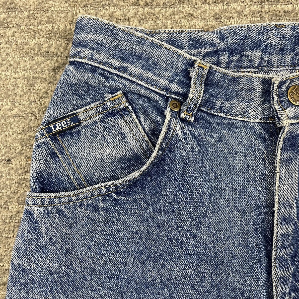 Lee LEE Riders Vintage Light Wash Denim Retro Mom Jeans Size 32" / US 10 / IT 46 - 5 Thumbnail