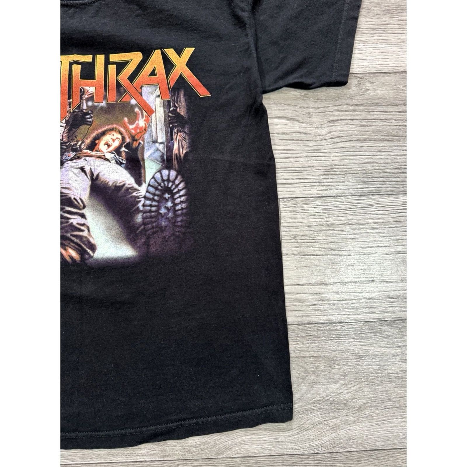 Fruit Of The Loom Anthrax Spreading The Disease Black Short Sleeve T Shirt M Mens Shirt Size US M / EU 48-50 / 2 - 6 Thumbnail